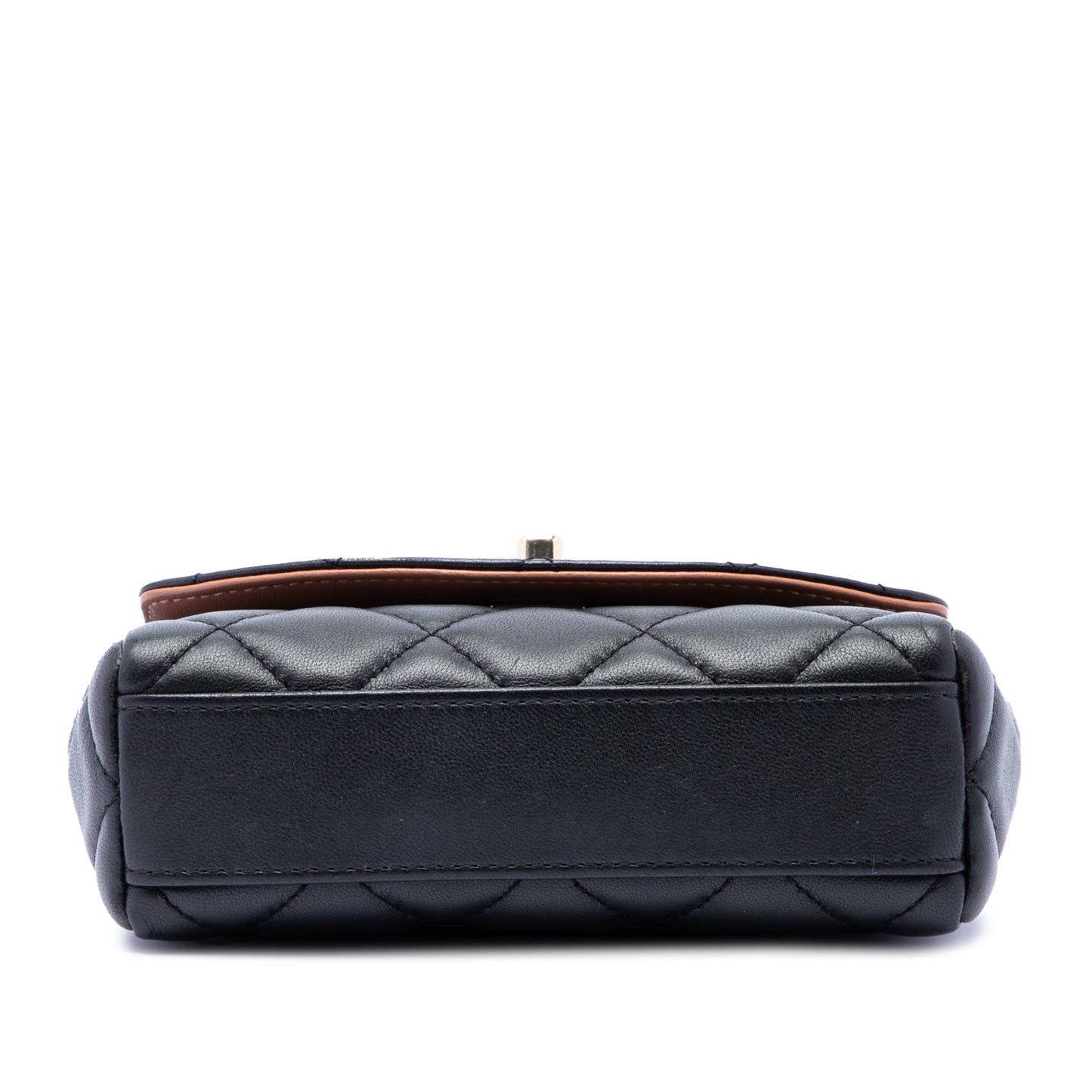 Chanel Mini Quilted Lambskin Cocovado Ribbon Chain Flap