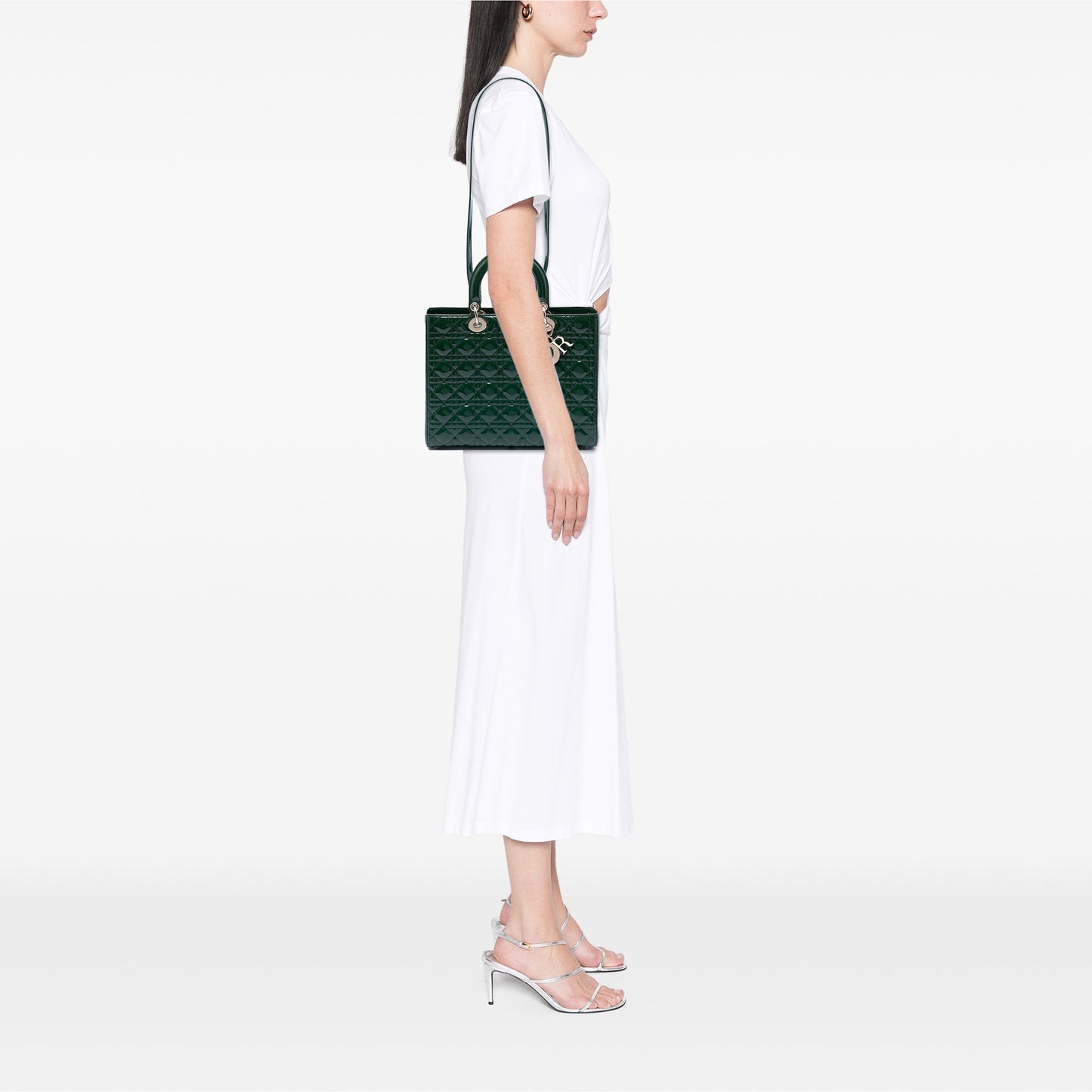 Dior Large Patent Cannage Lady Dior
