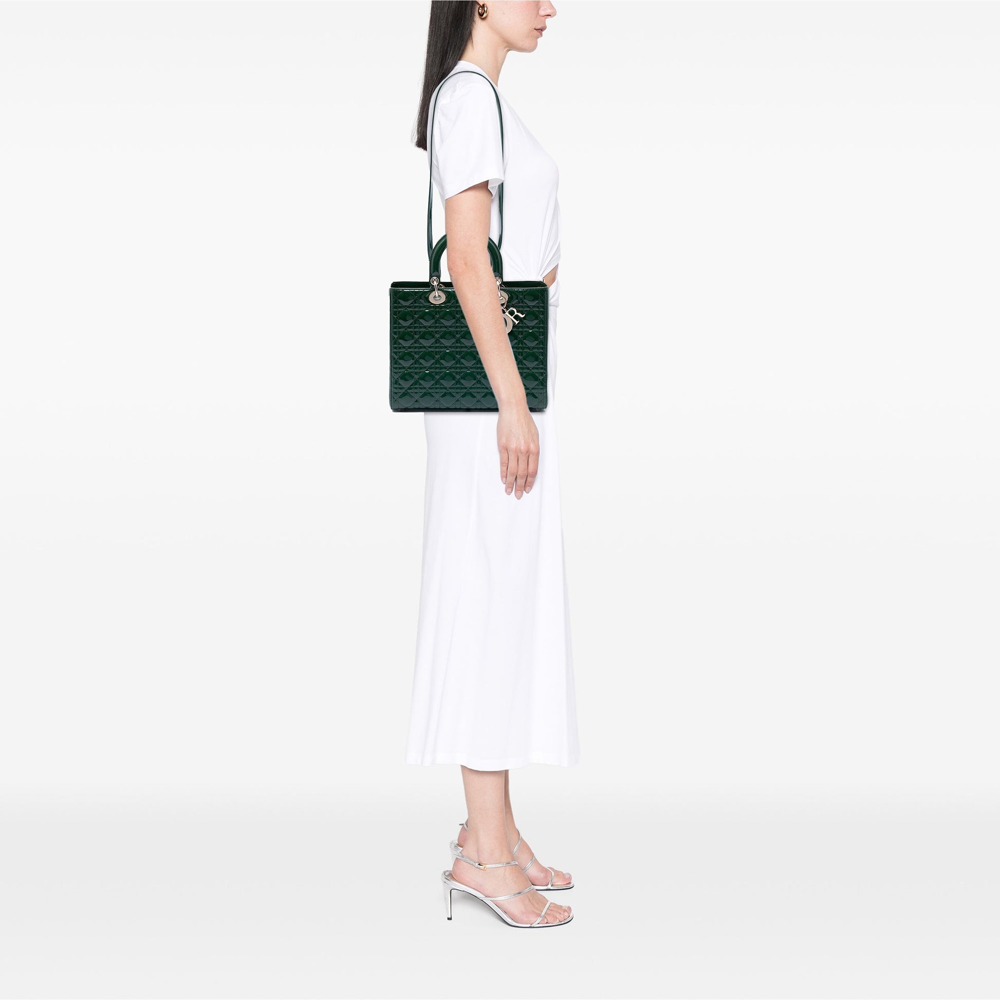 Dior Large Patent Cannage Lady Dior