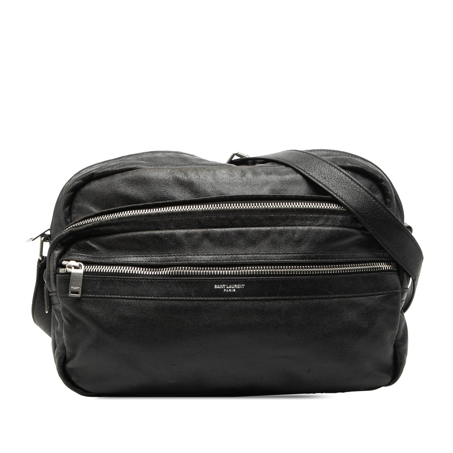 Saint Laurent Lambskin Sid Messenger Bag