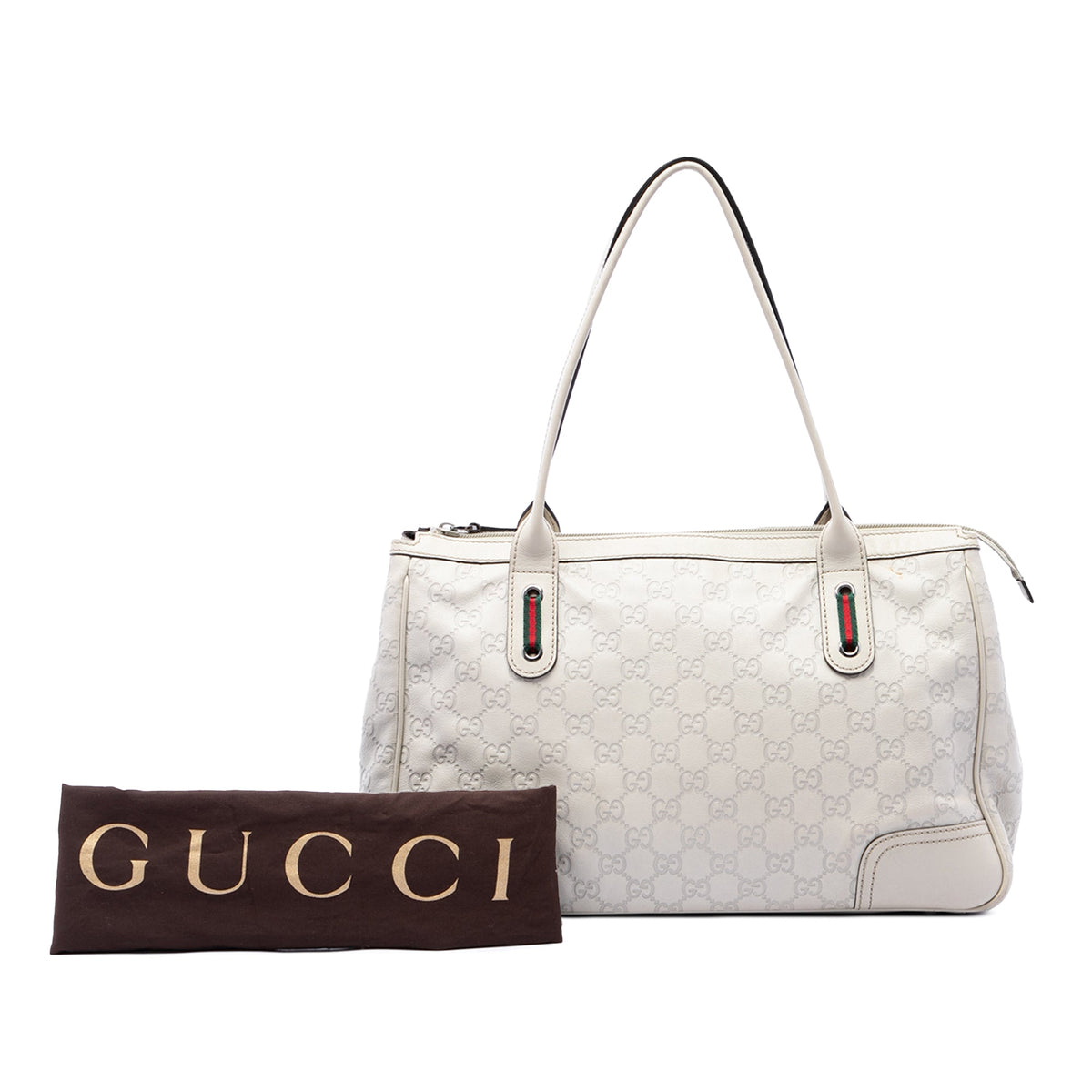 Gucci Guccissima Princy Tote — White
