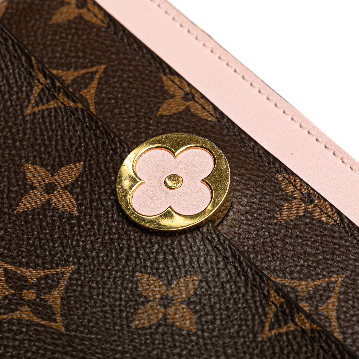 Louis Vuitton Monogram Flore Wallet On Chain — Brown