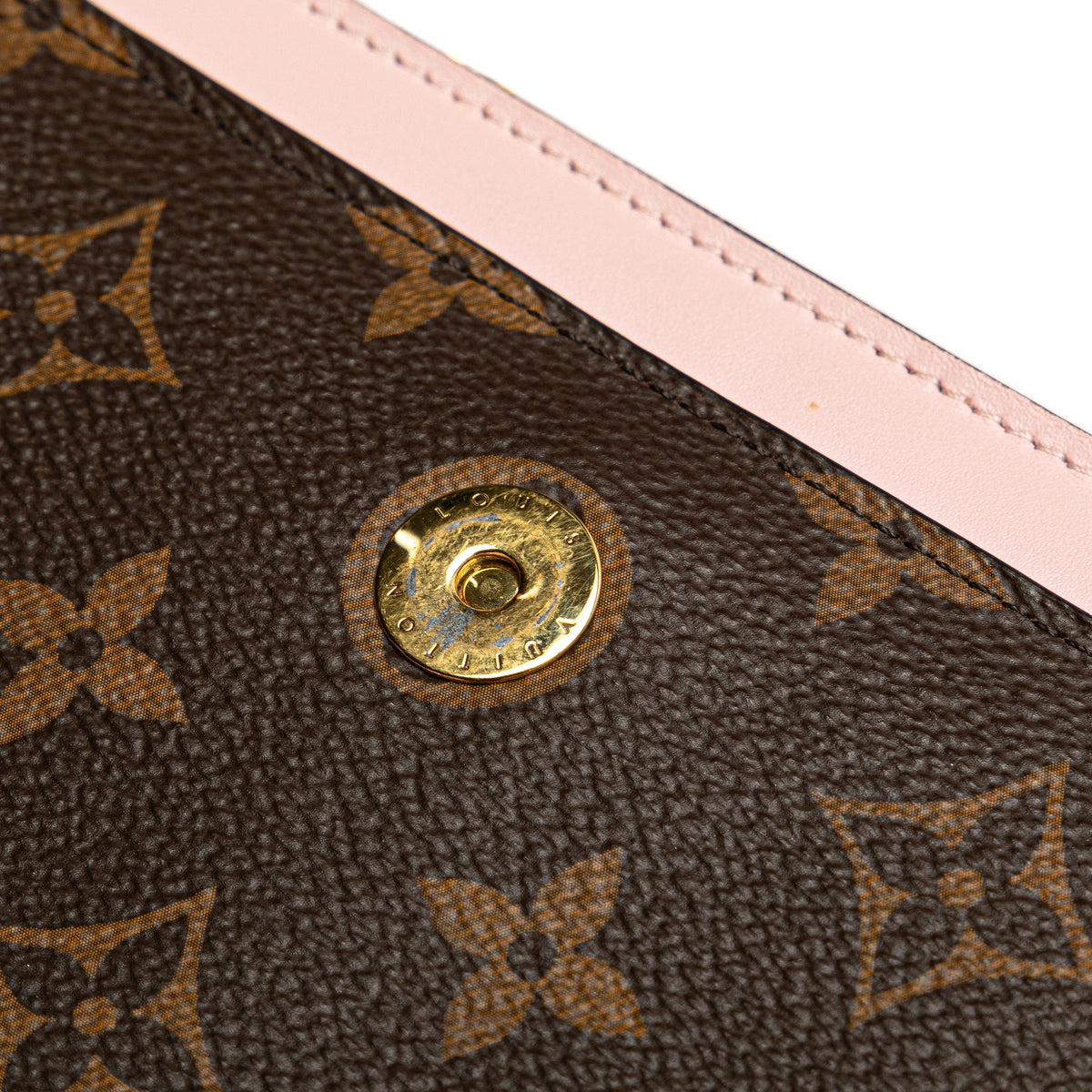 Louis Vuitton Monogram Flore Wallet On Chain — Brown