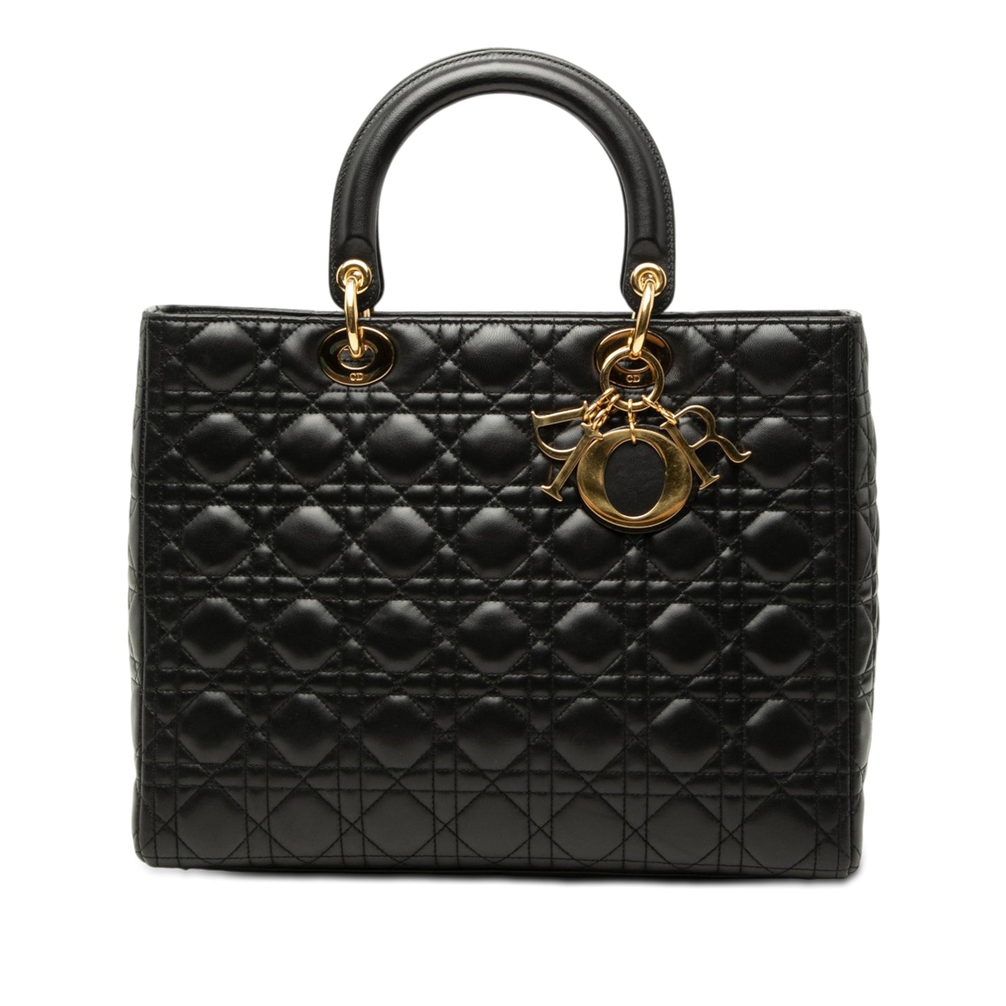 Dior Large Lambskin Cannage Lady Dior