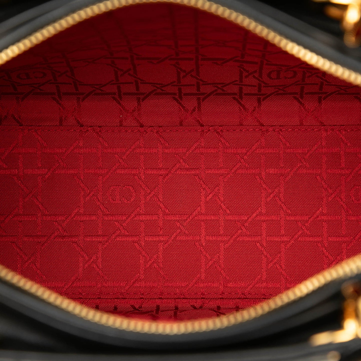 Dior Large Lambskin Cannage Lady Dior