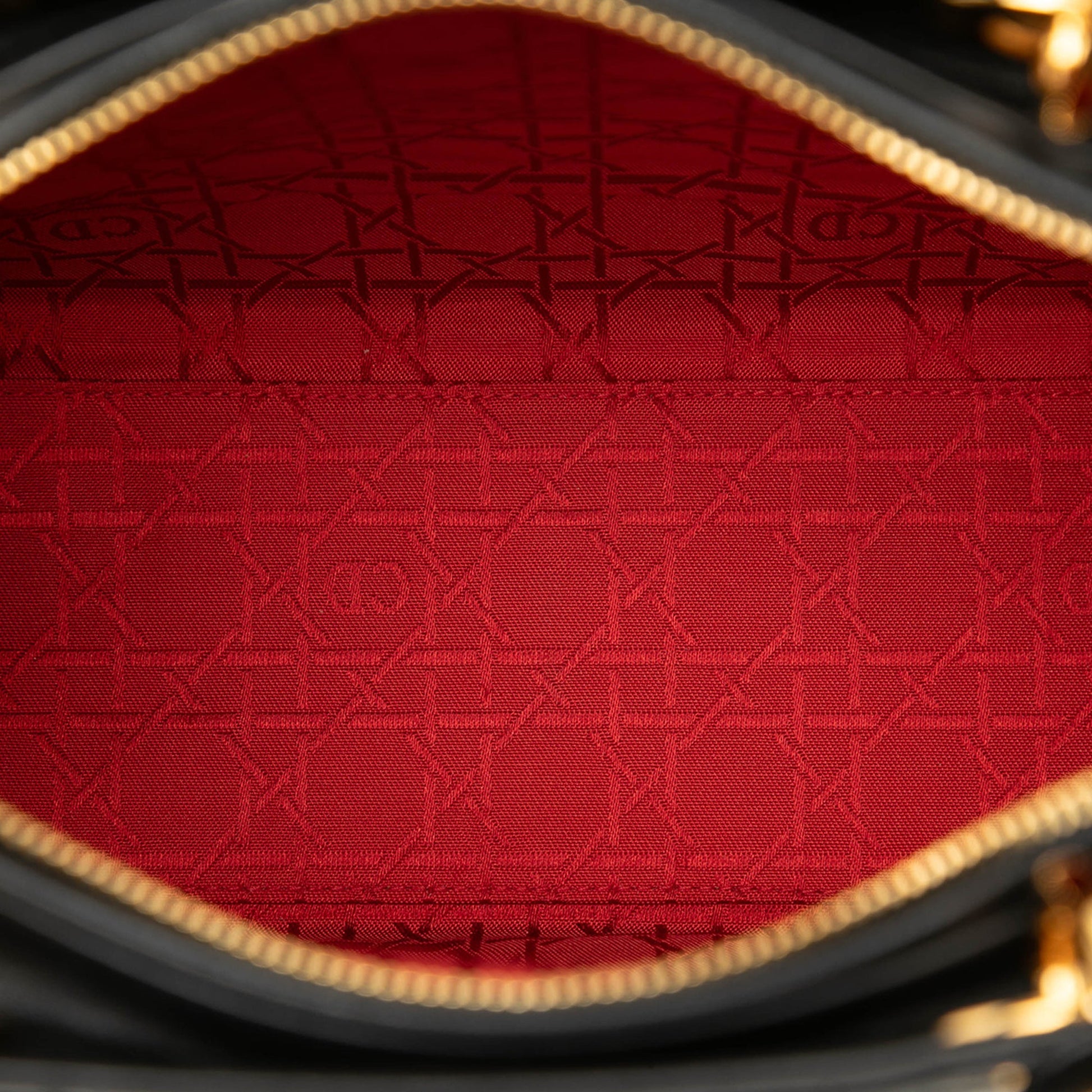 Dior Large Lambskin Cannage Lady Dior
