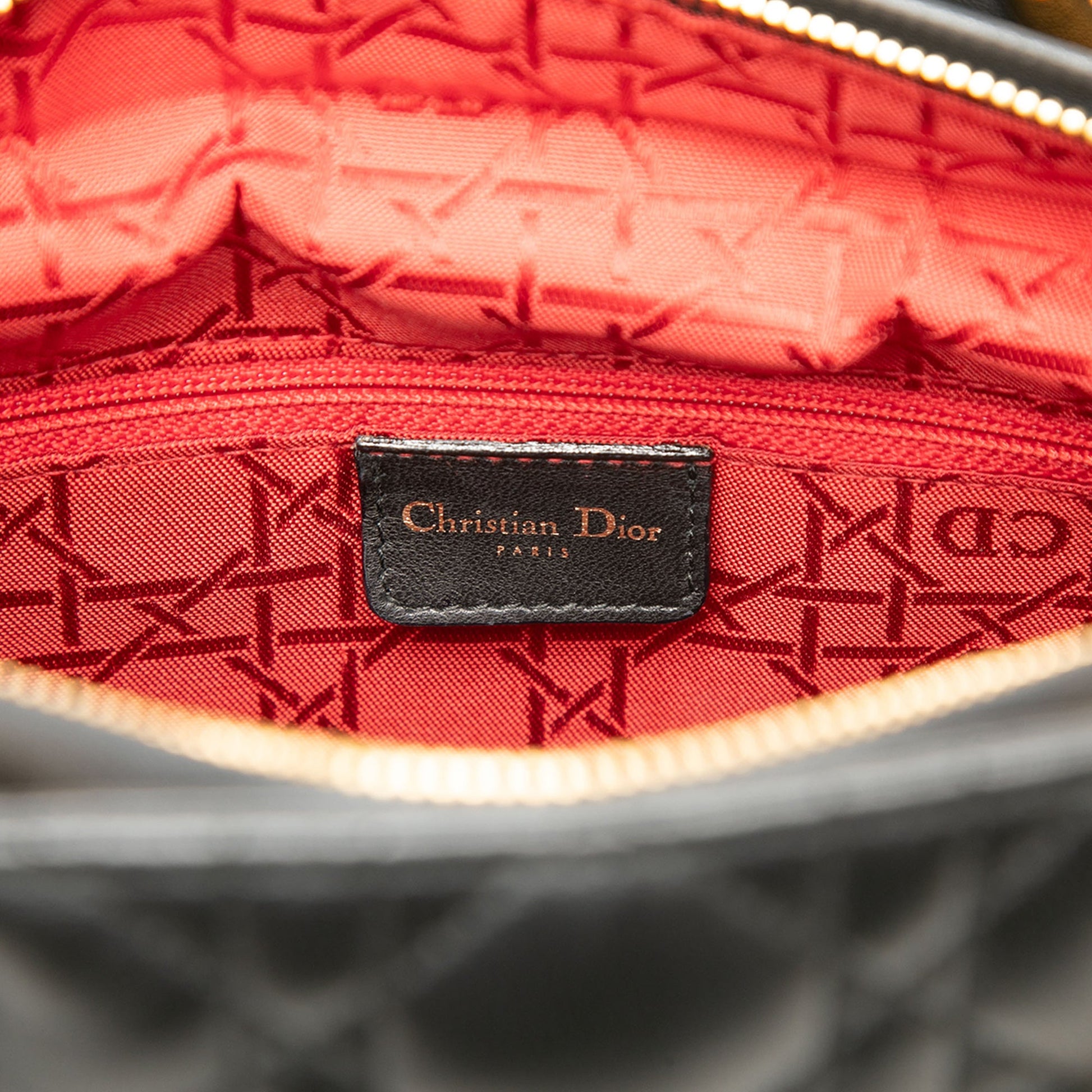 Dior Large Lambskin Cannage Lady Dior