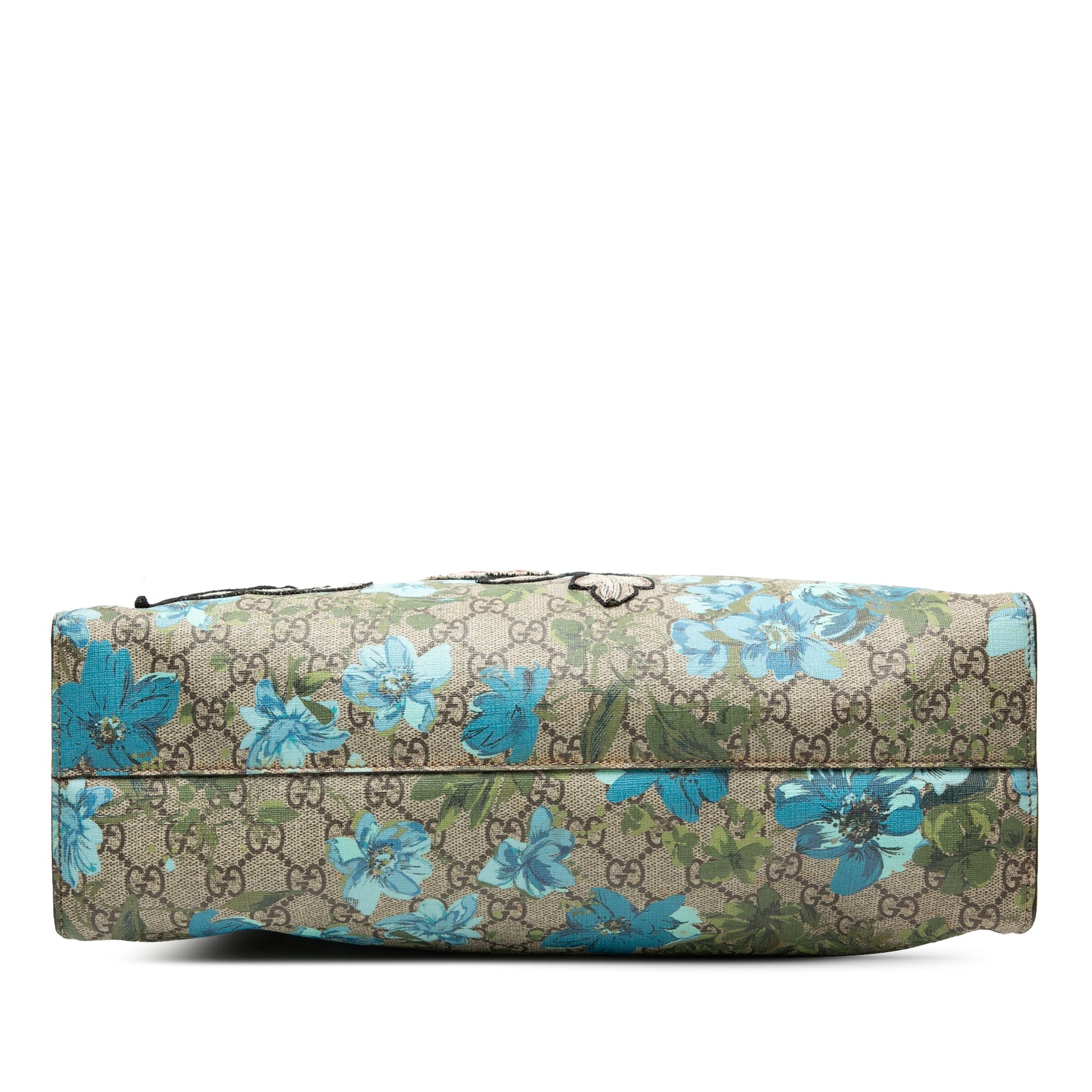 Gucci GG Supreme Embroidered Linea C Blooms XL Tote
