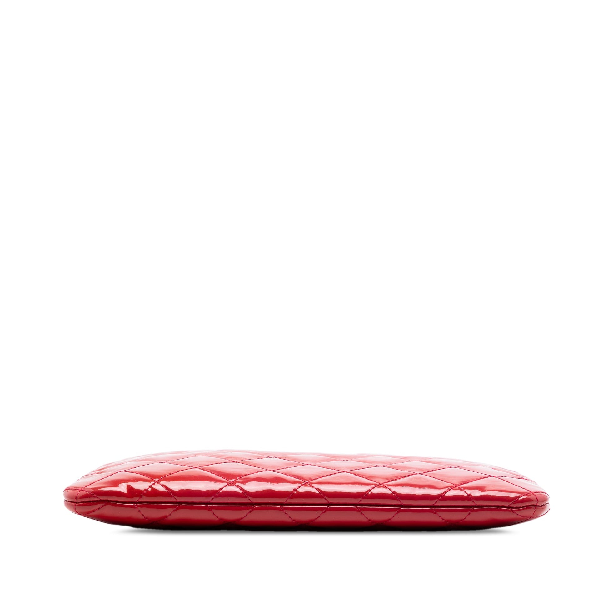 Chanel Small Quilted Patent Valentine Hearts O Case Clutch
