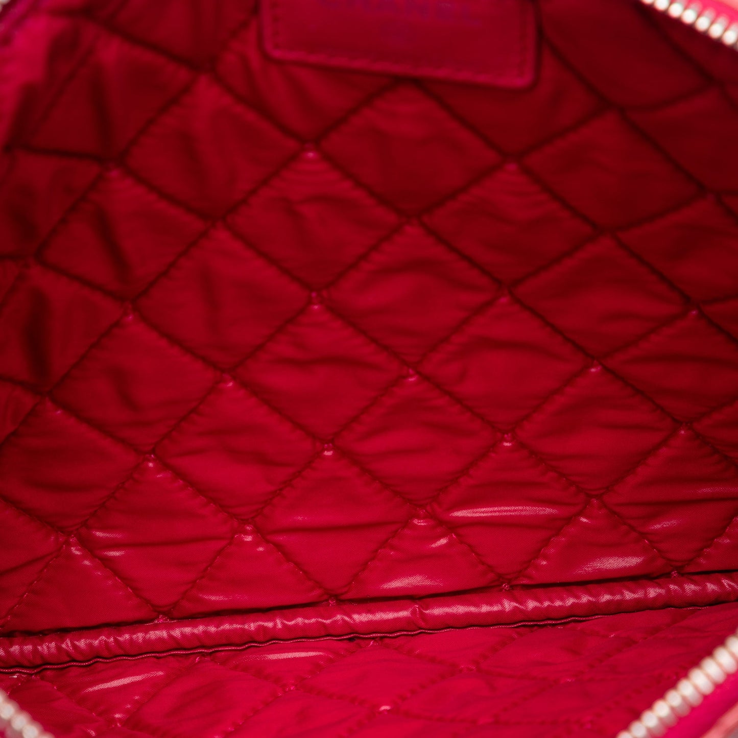 Chanel Small Quilted Patent Valentine Hearts O Case Clutch