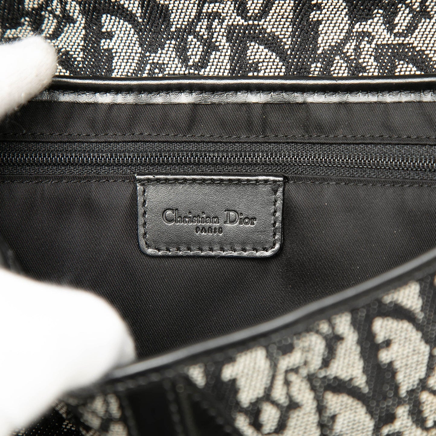 Dior Diorissimo Canvas Saddle Bag