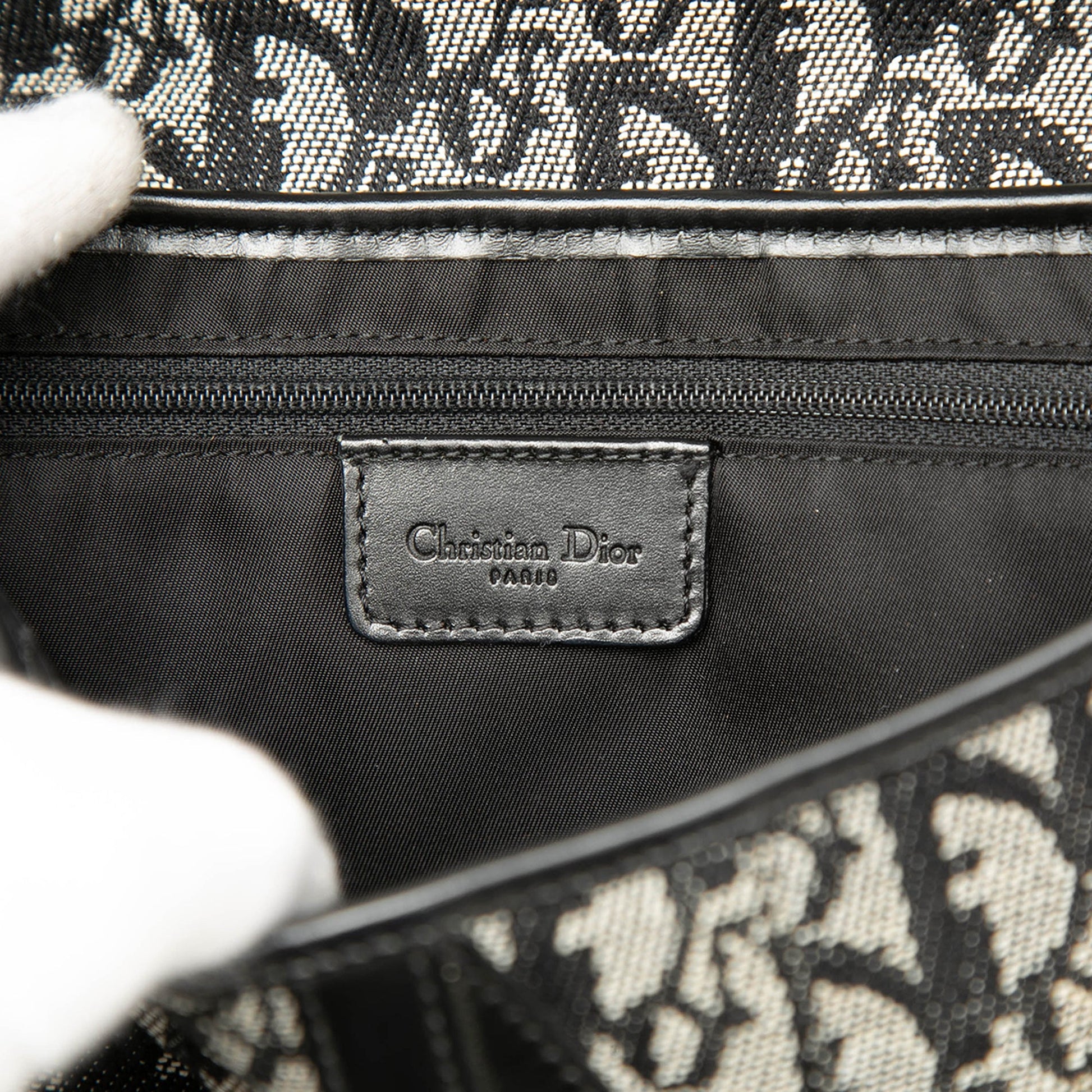 Dior Diorissimo Canvas Saddle Bag
