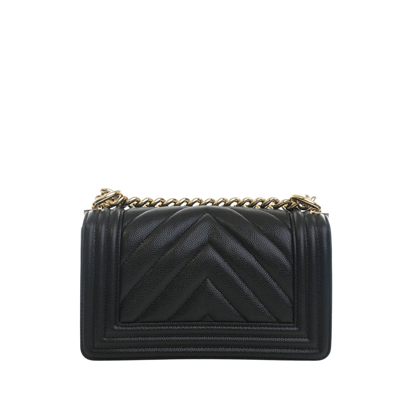 Chanel Small Chevron Caviar Boy Flap