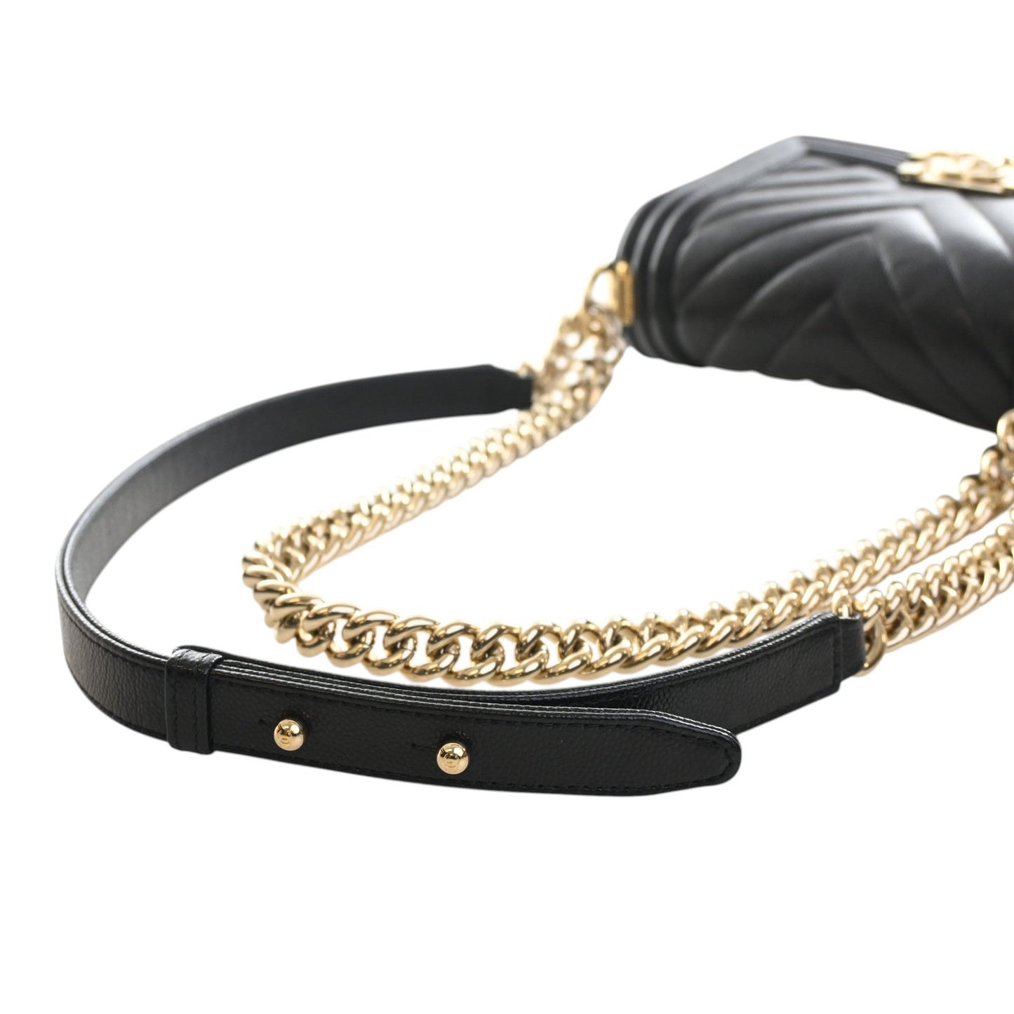 Chanel Small Chevron Caviar Boy Flap