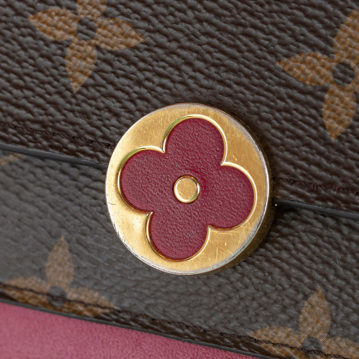 Louis Vuitton Monogram Flore Wallet On Chain