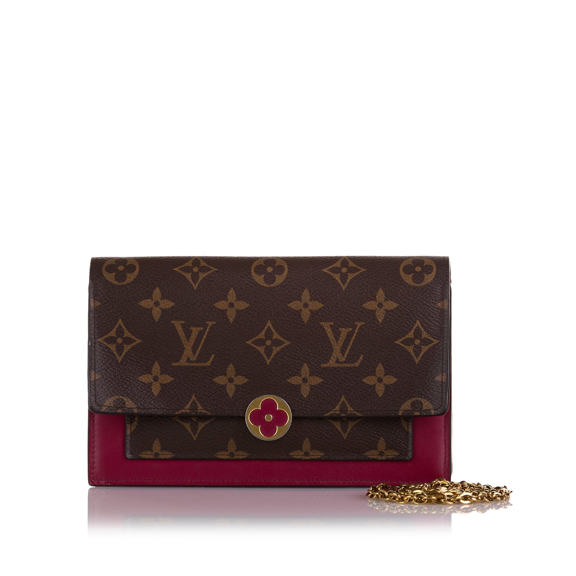 Louis Vuitton Monogram Flore Wallet On Chain
