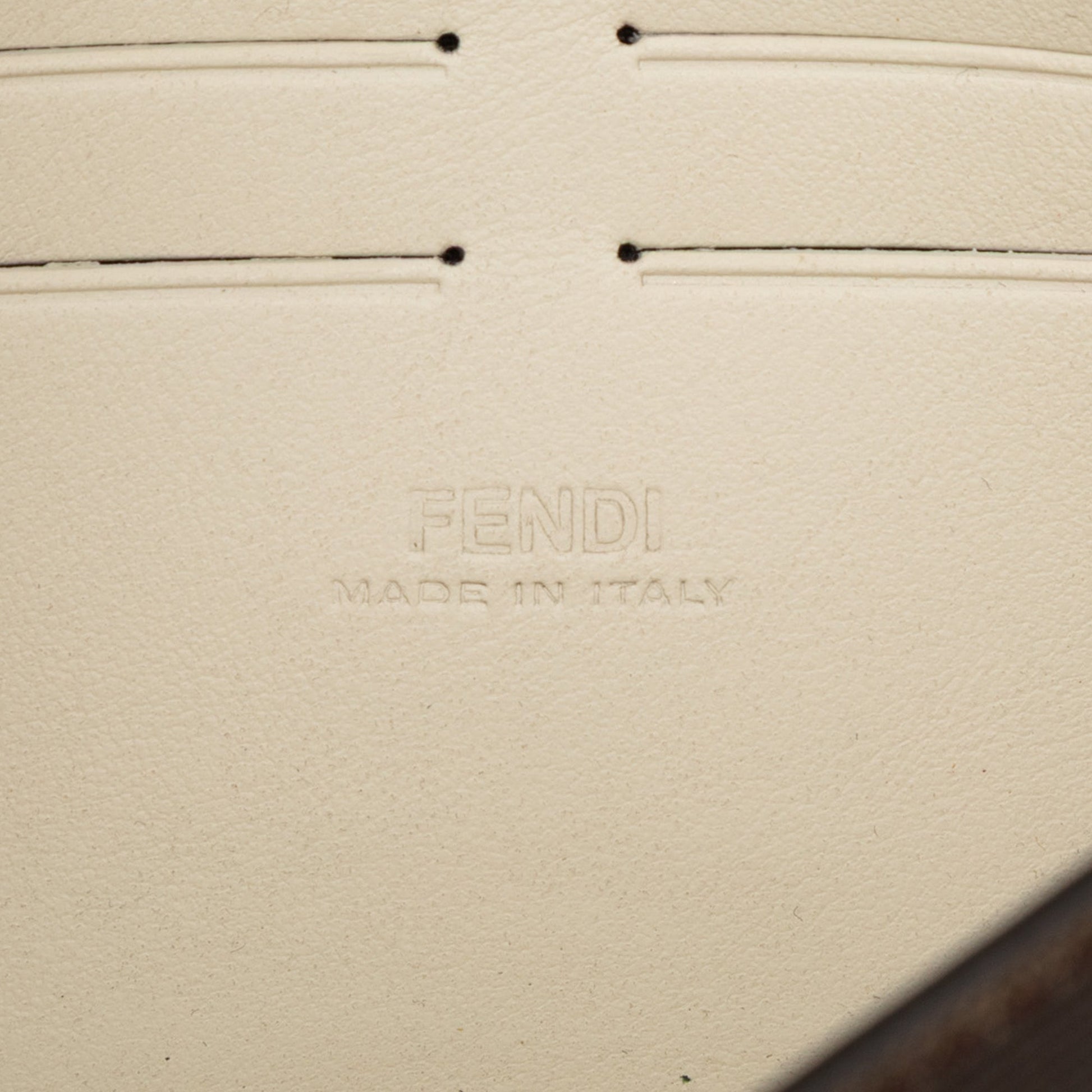 Fendi Leather Peekaboo Chain Clutch