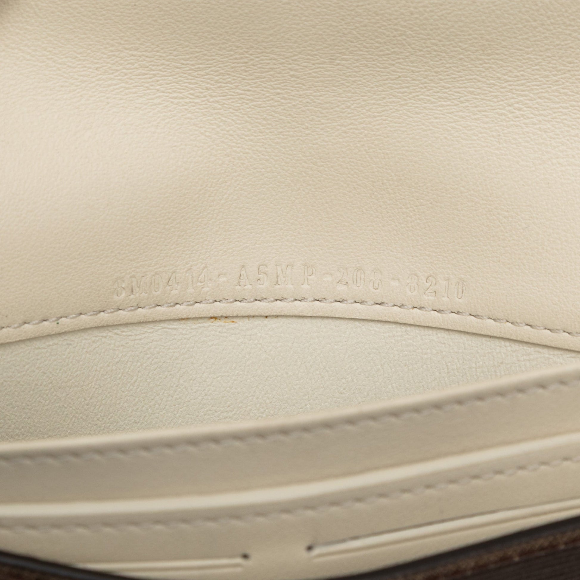 Fendi Leather Peekaboo Chain Clutch