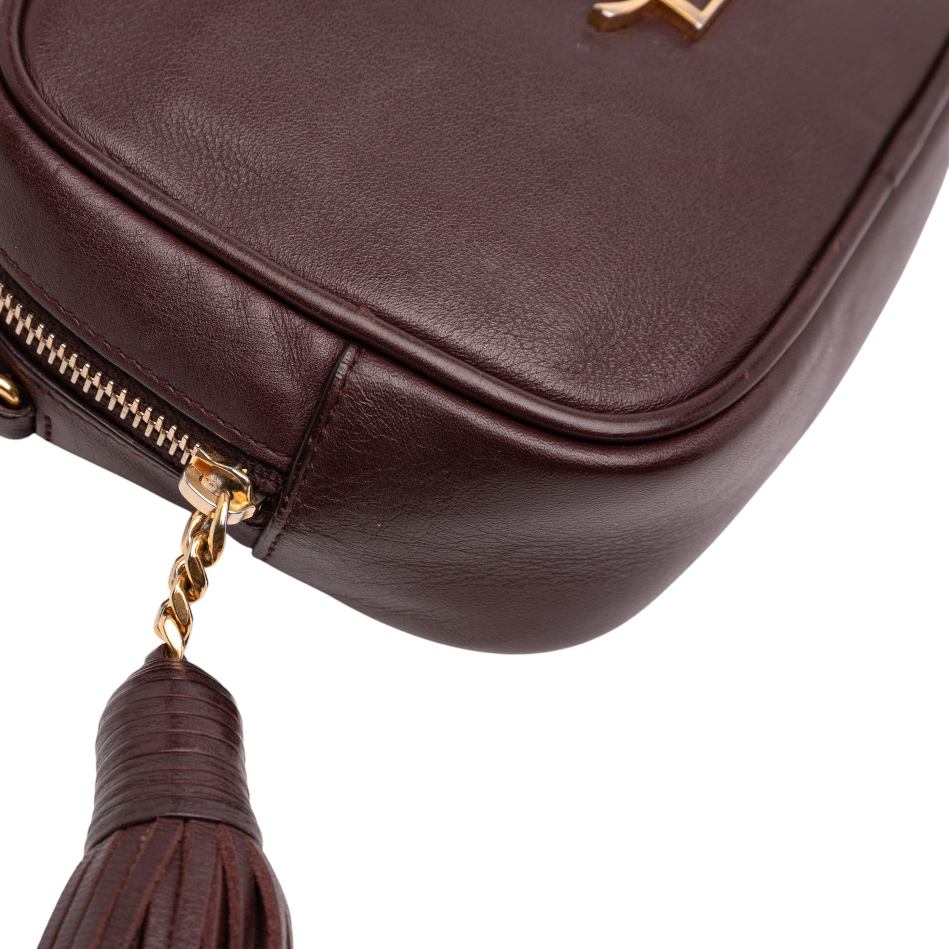 Saint Laurent Calfskin Monogram Blogger Bag