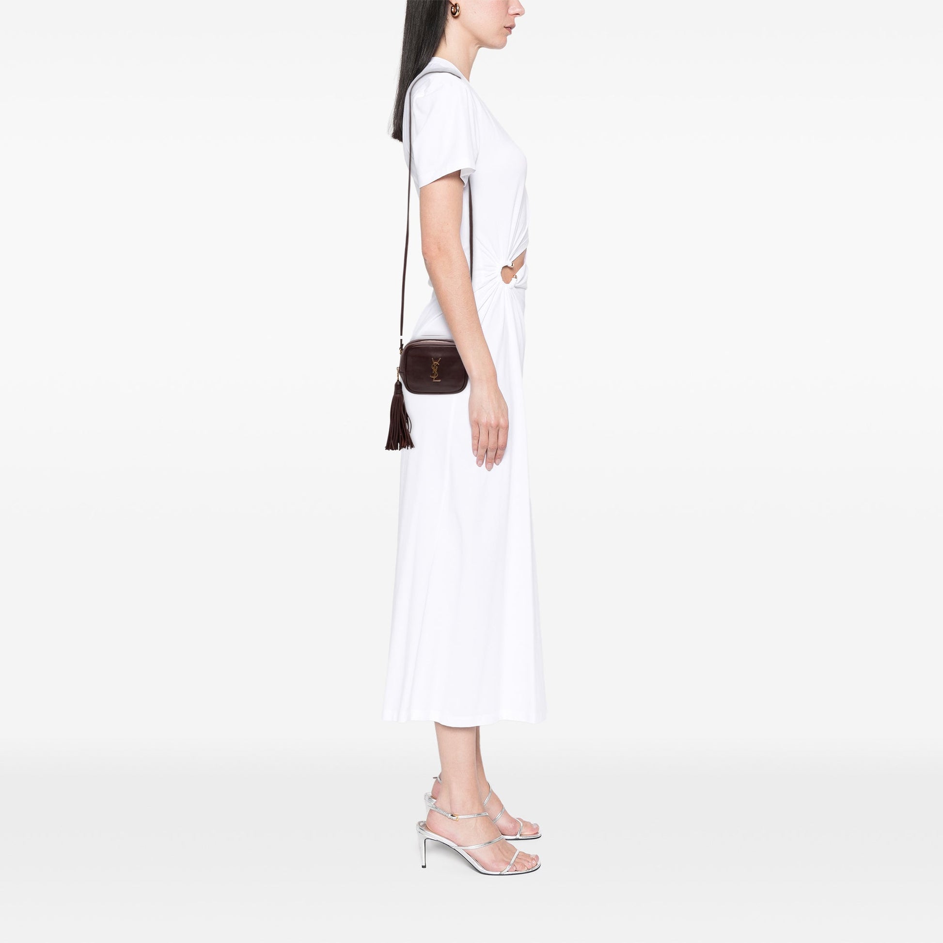 Saint Laurent Calfskin Monogram Blogger Bag