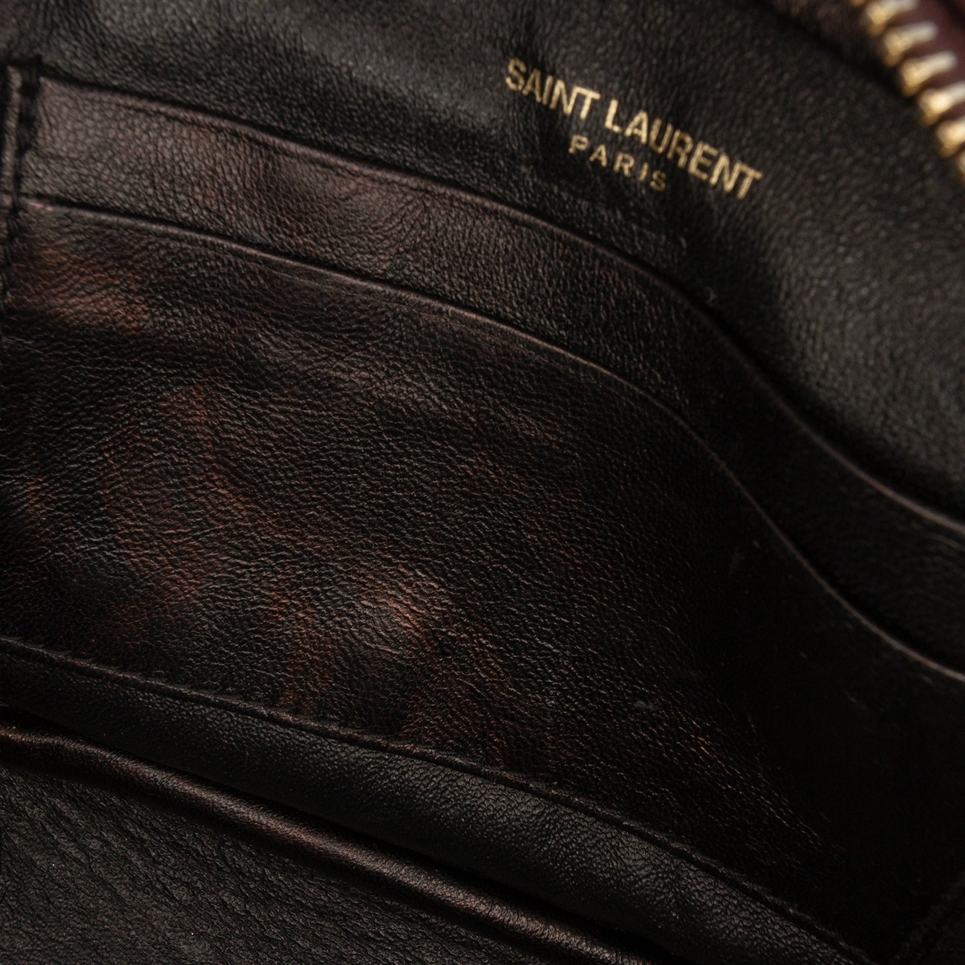 Saint Laurent Calfskin Monogram Blogger Bag