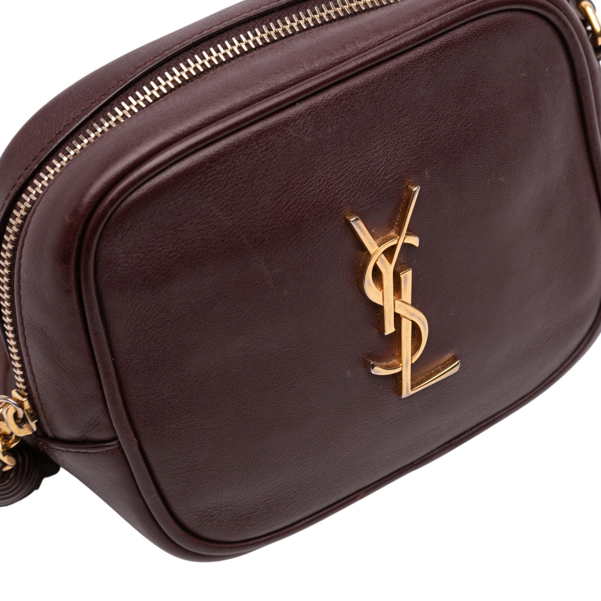Saint Laurent Calfskin Monogram Blogger Bag