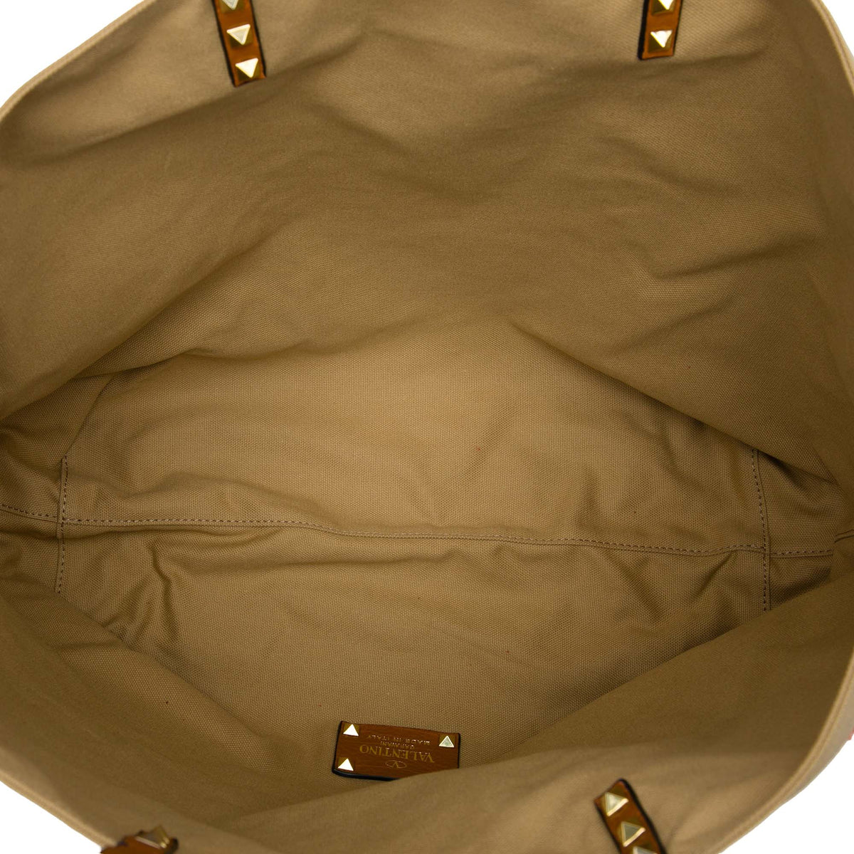 Valentino Canvas Rockstud Glam Lace Reversible Tote