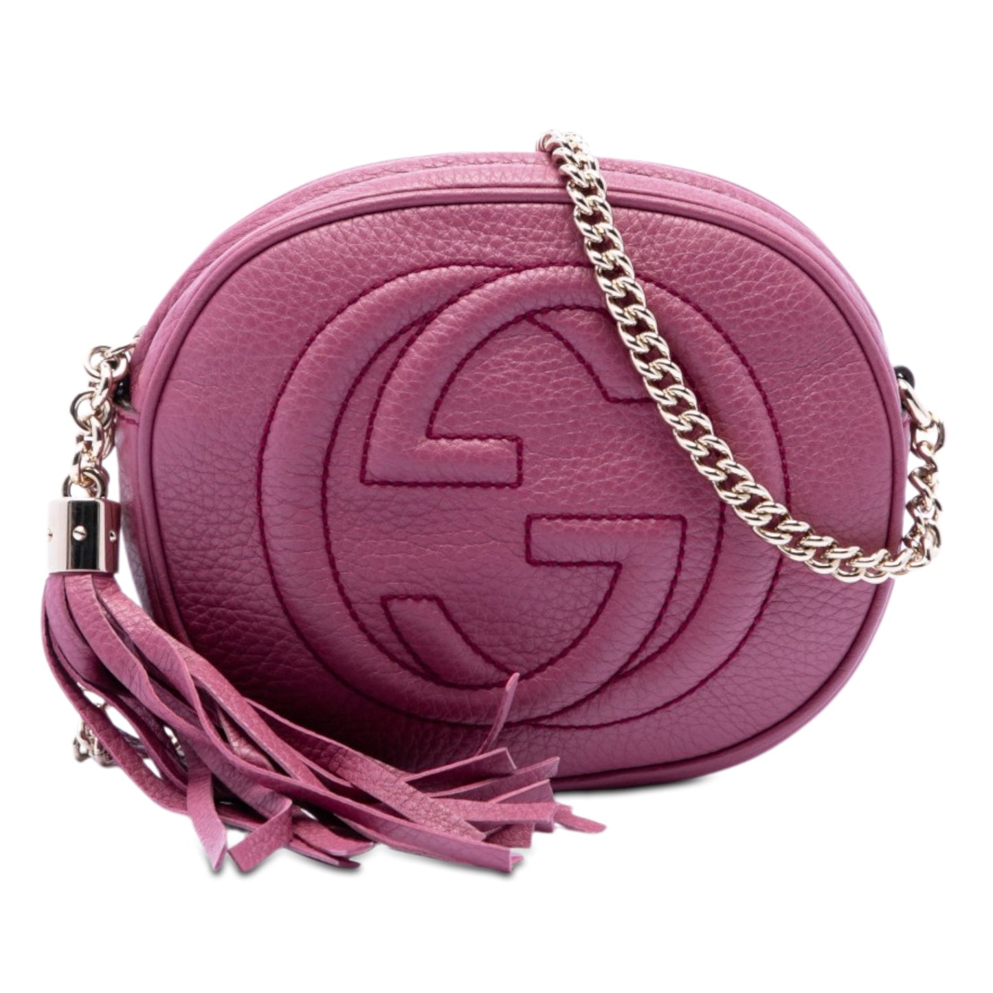 Gucci Mini Pebbled Calfskin Soho Chain Crossbody