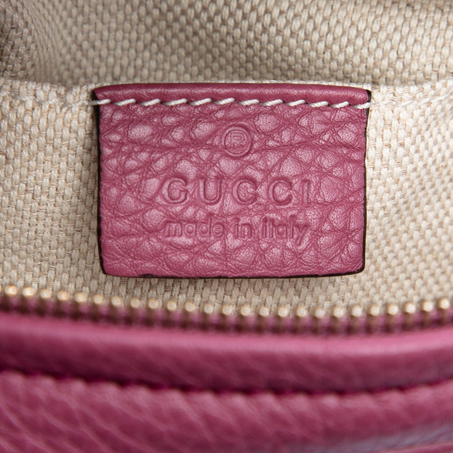 Gucci Mini Pebbled Calfskin Soho Chain Crossbody