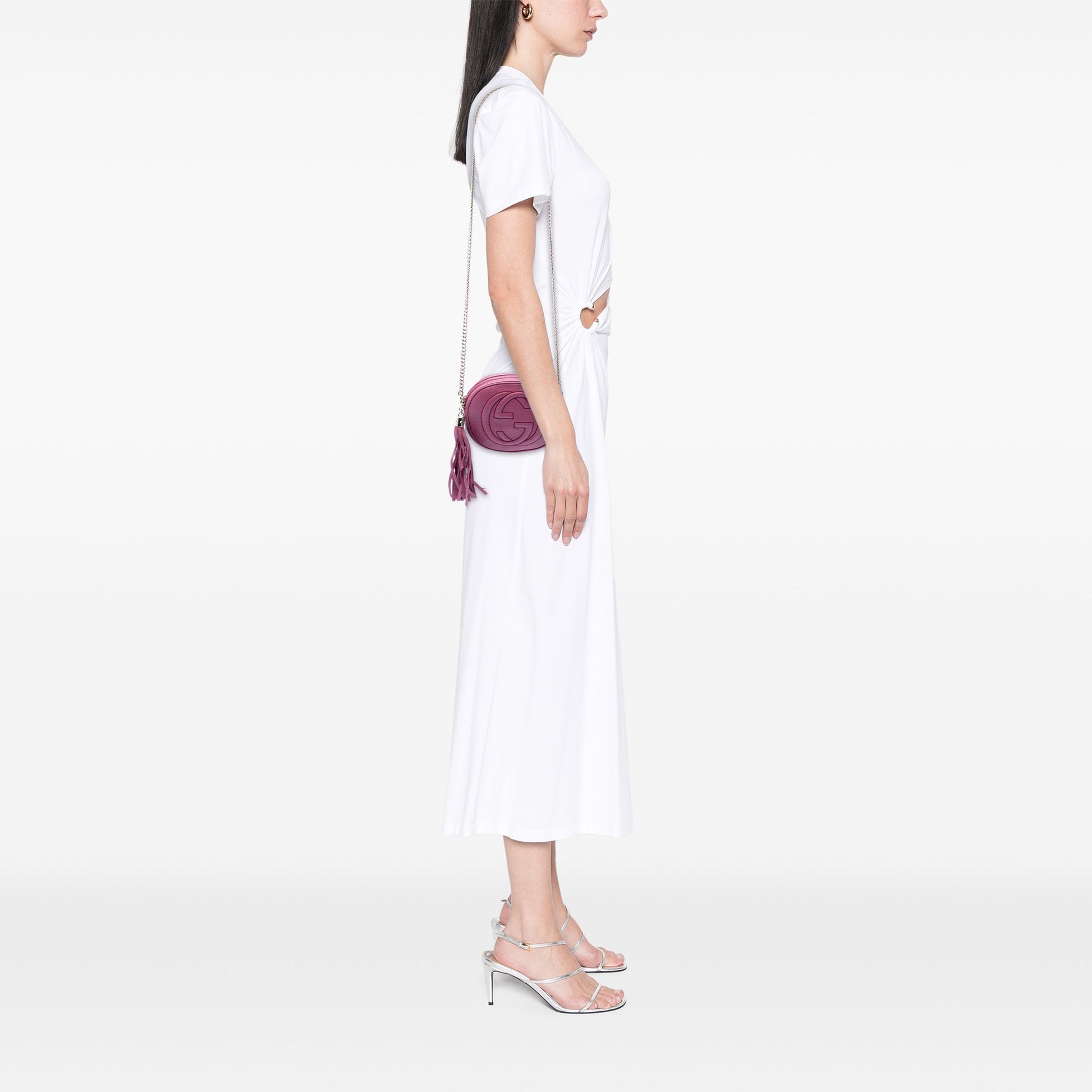 Gucci Mini Pebbled Calfskin Soho Chain Crossbody