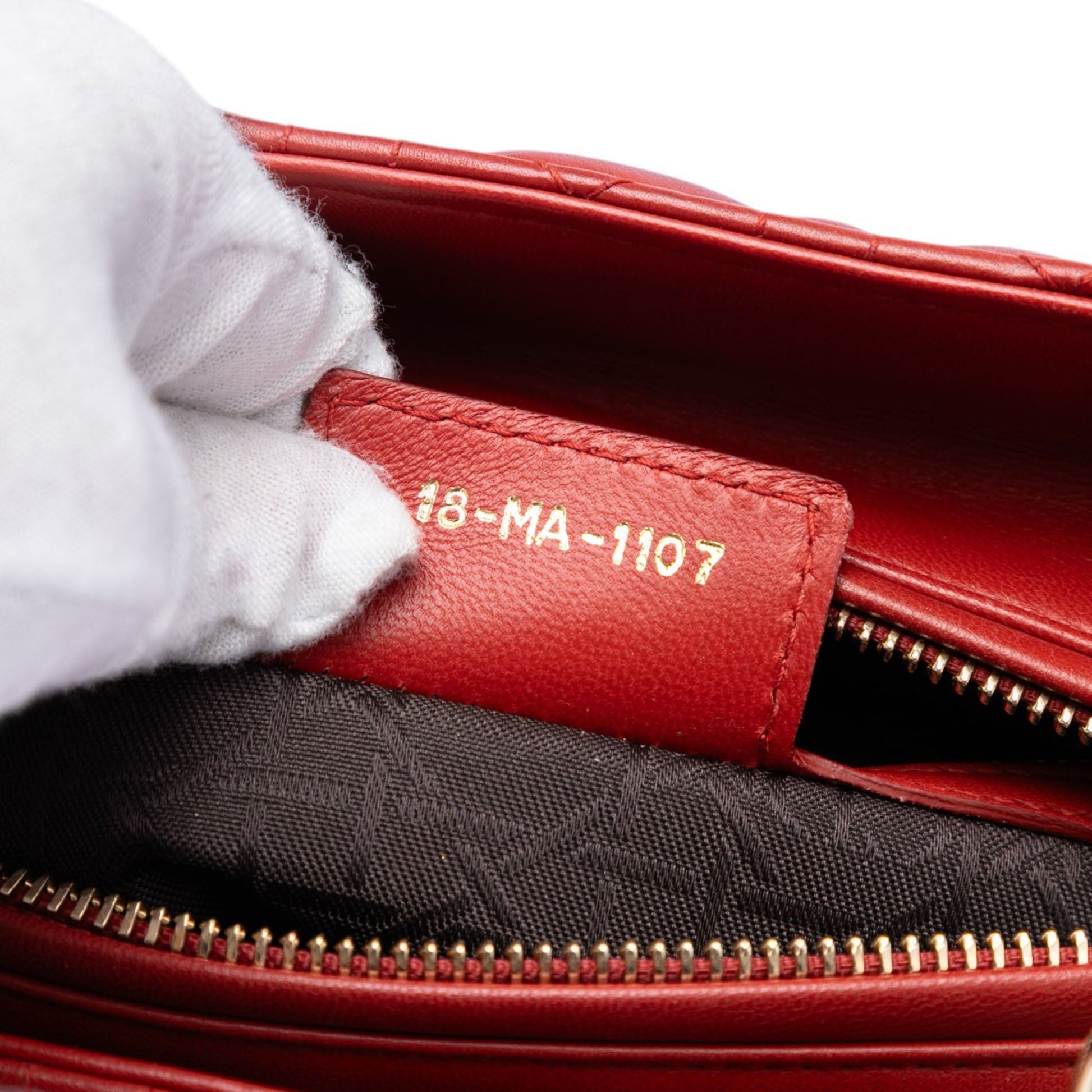 Dior Medium Lambskin Cannage Lady Dior