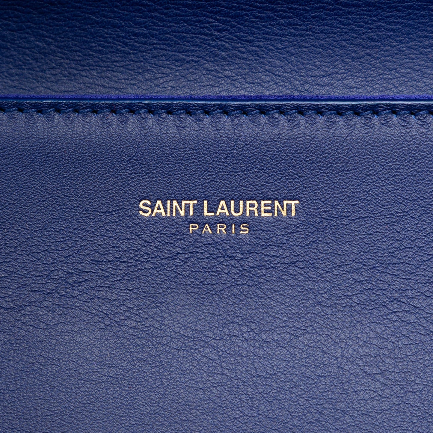 Saint Laurent Leather Chyc Ligne Clutch
