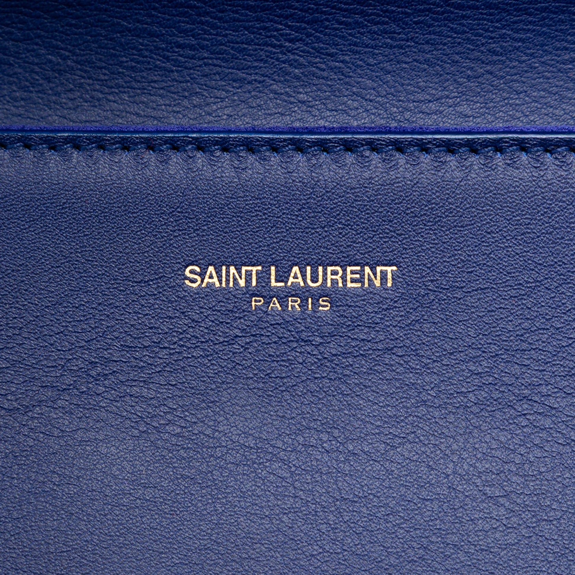 Saint Laurent Leather Chyc Ligne Clutch
