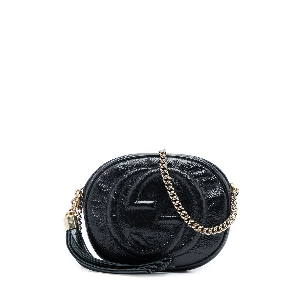 Gucci Mini Patent Soho Chain Crossbody