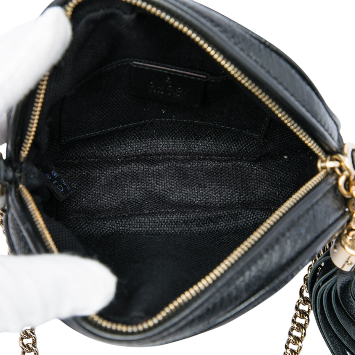 Gucci Mini Patent Soho Chain Crossbody