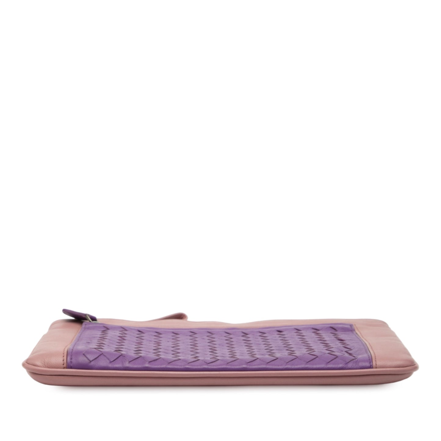 Bottega Veneta Bicolor Nappa Intrecciato Wristlet Clutch