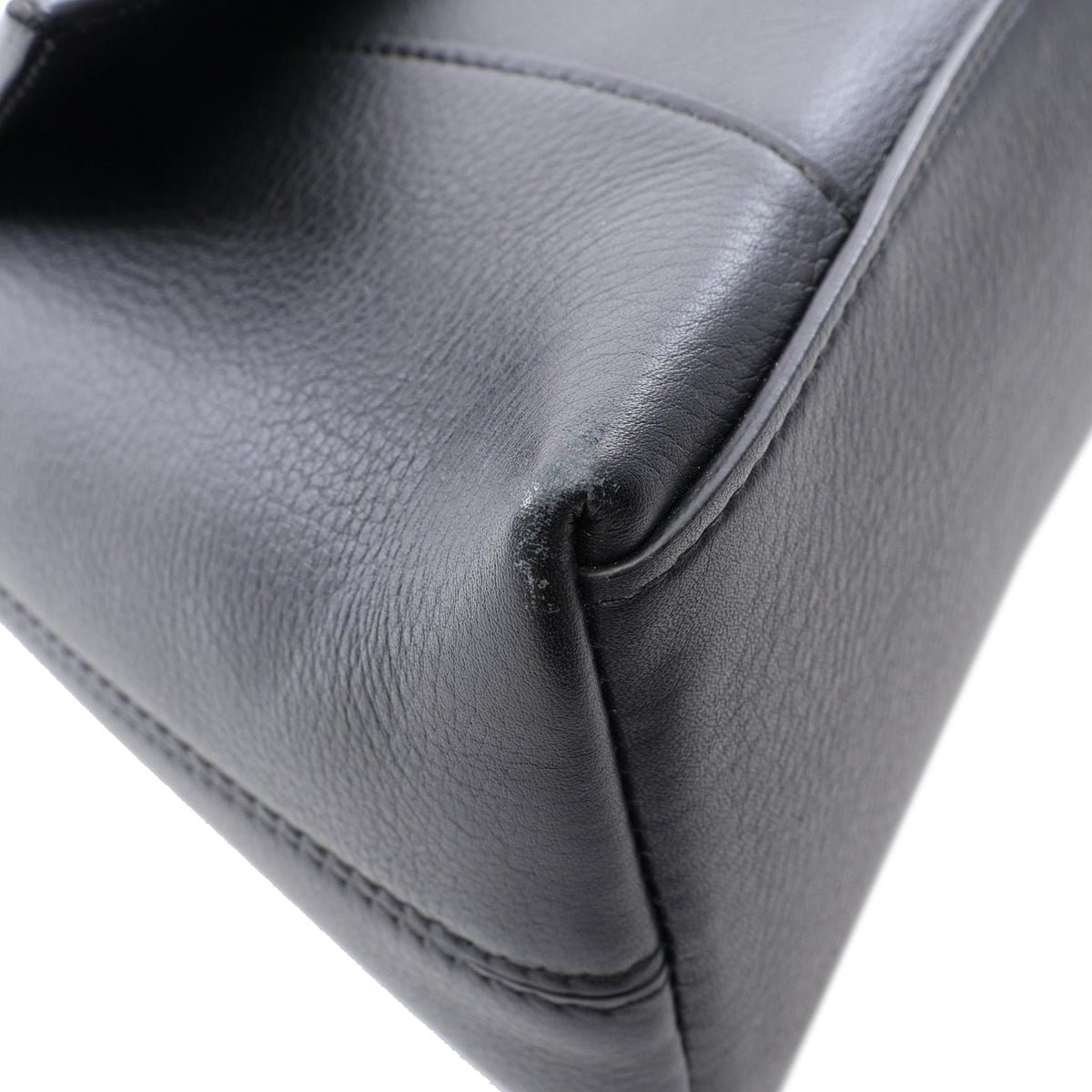 Balenciaga Small Downtown Chain Shoulder Bag — Black