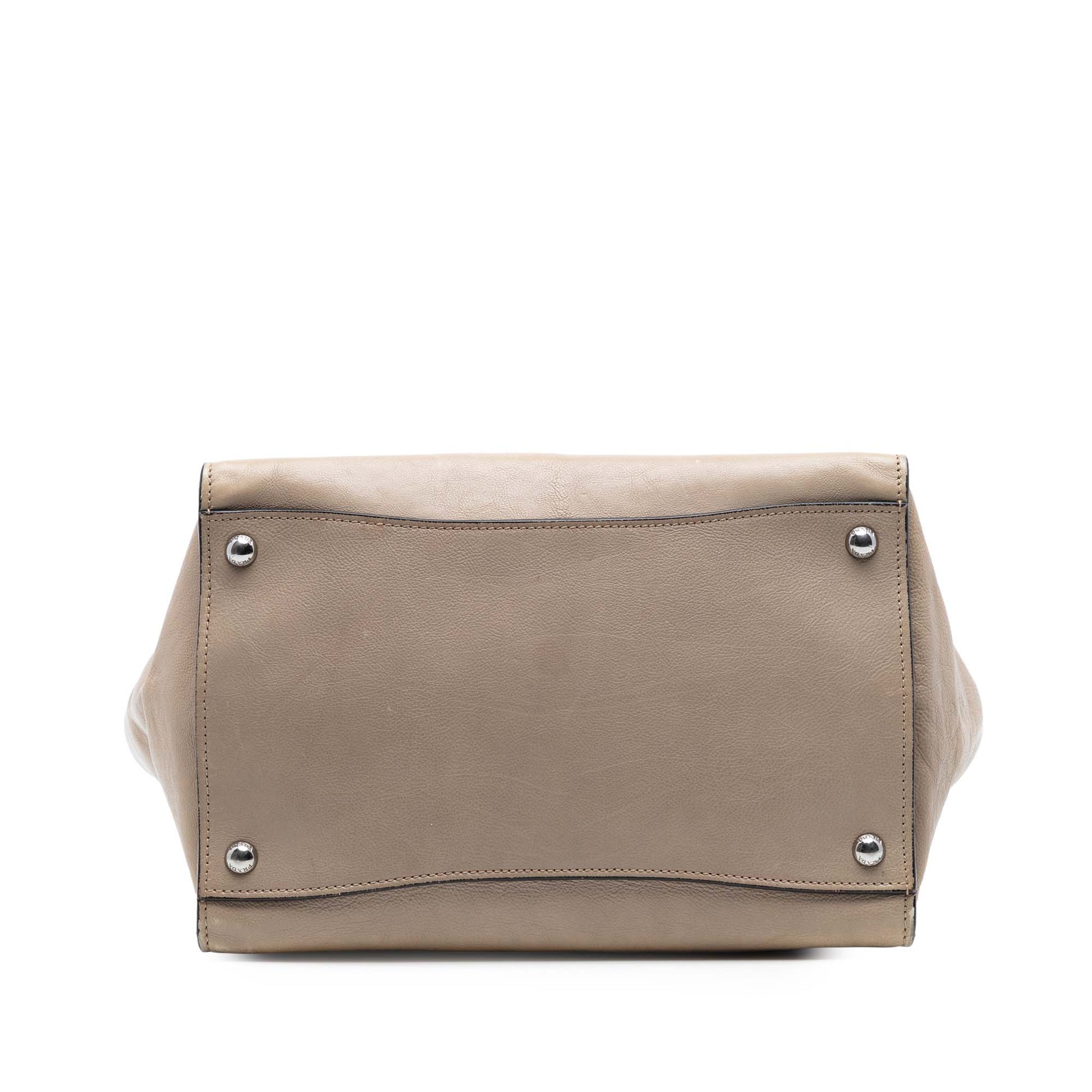 Prada Glace Calf Twin Pocket Double Handle Satchel