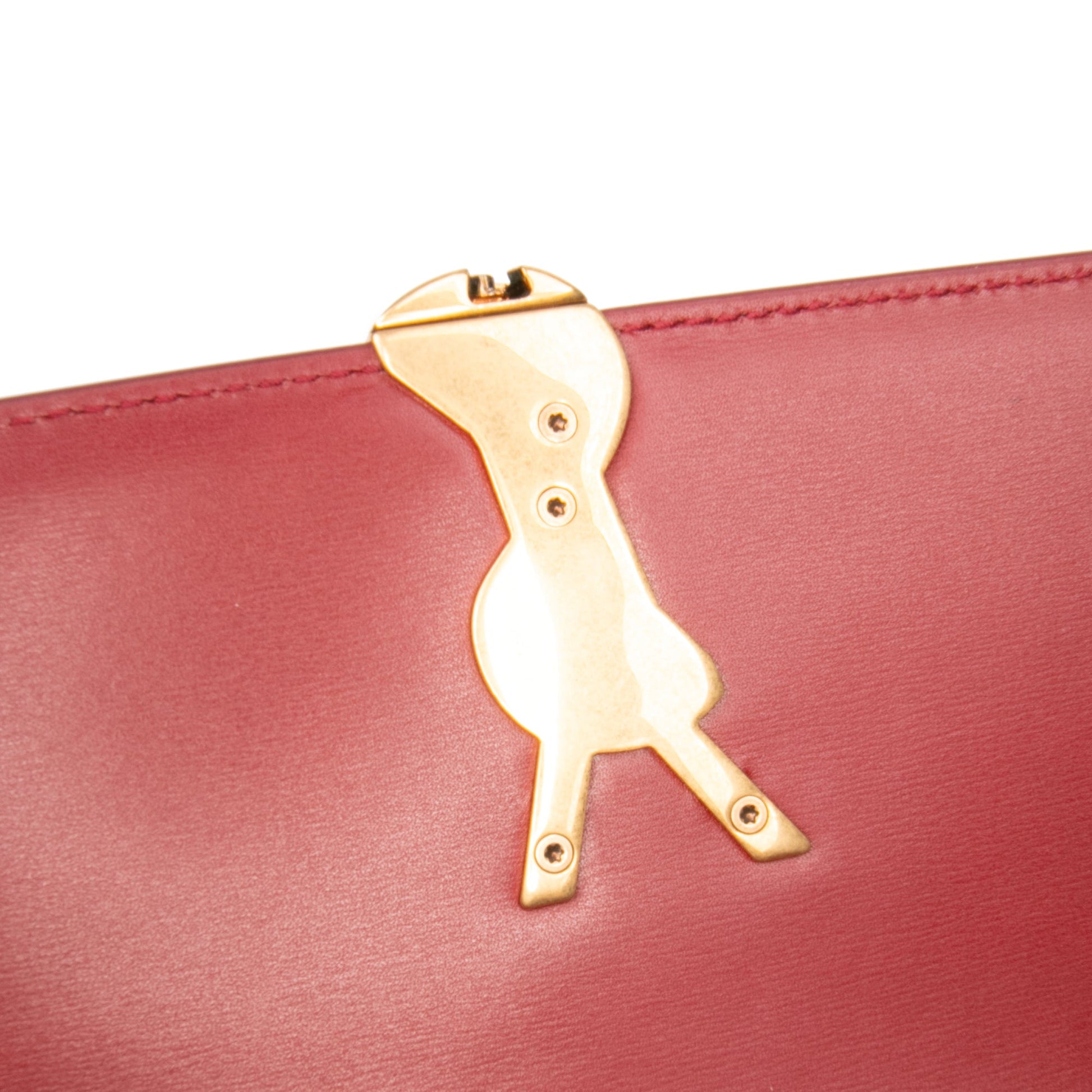 Saint Laurent Medium Calfskin Solferino Satchel In Box