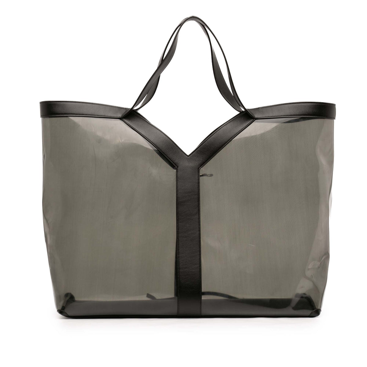 Saint Laurent Maxi PVC Transparent Y Tote