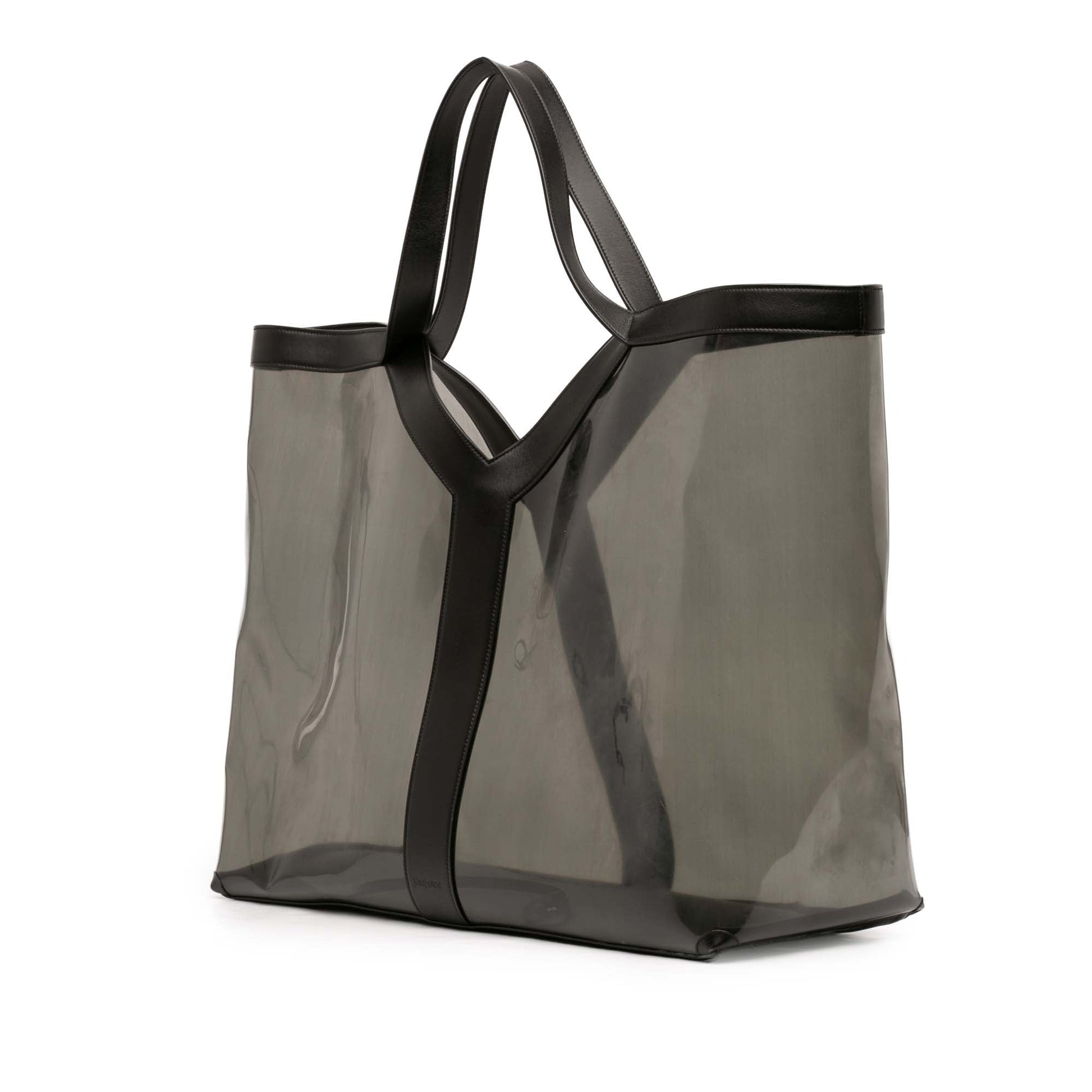 Saint Laurent Maxi PVC Transparent Y Tote