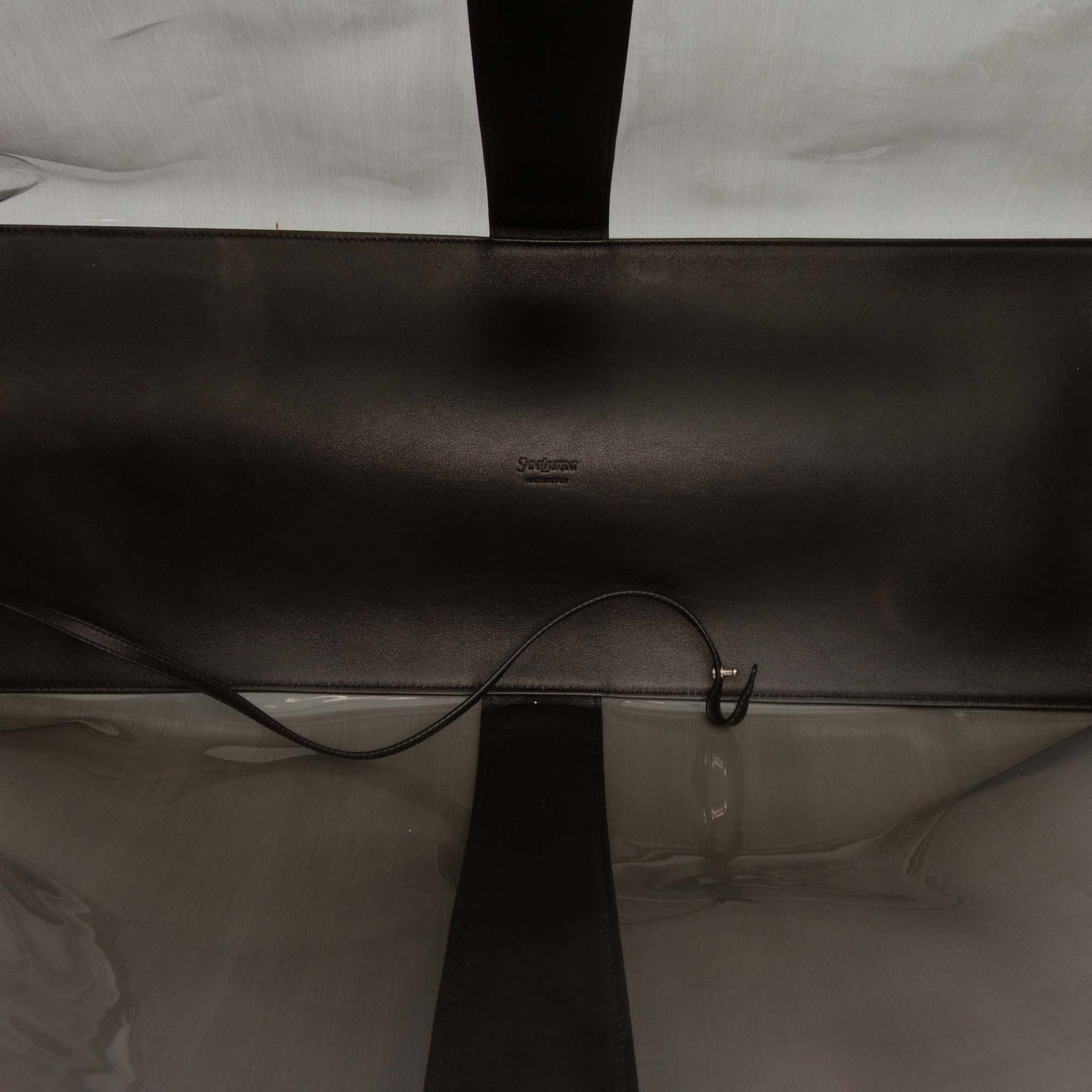 Saint Laurent Maxi PVC Transparent Y Tote
