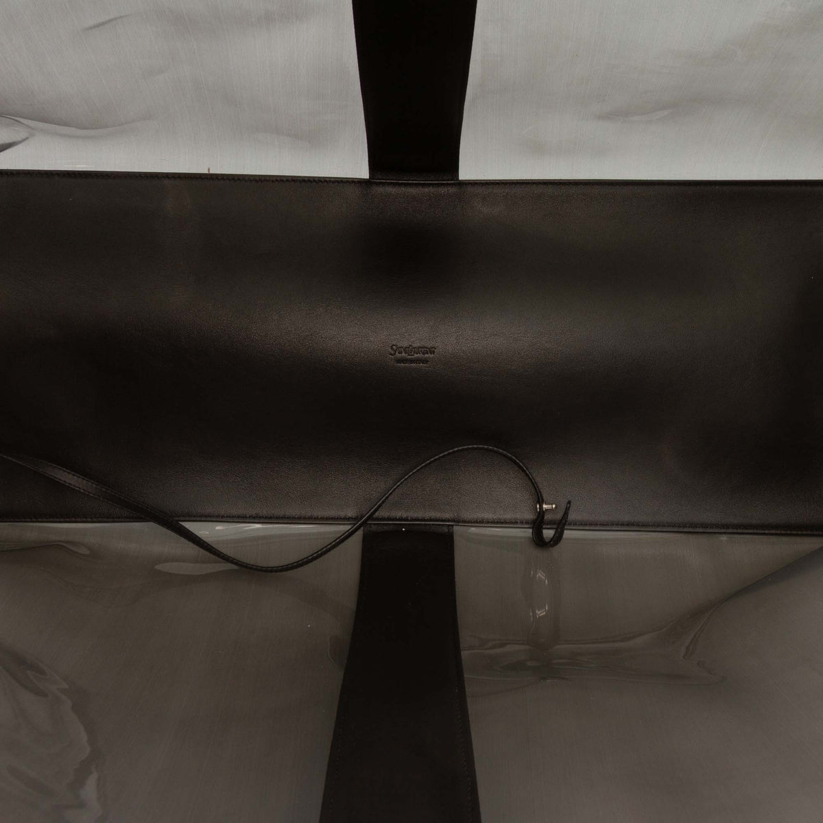 Saint Laurent Maxi PVC Transparent Y Tote