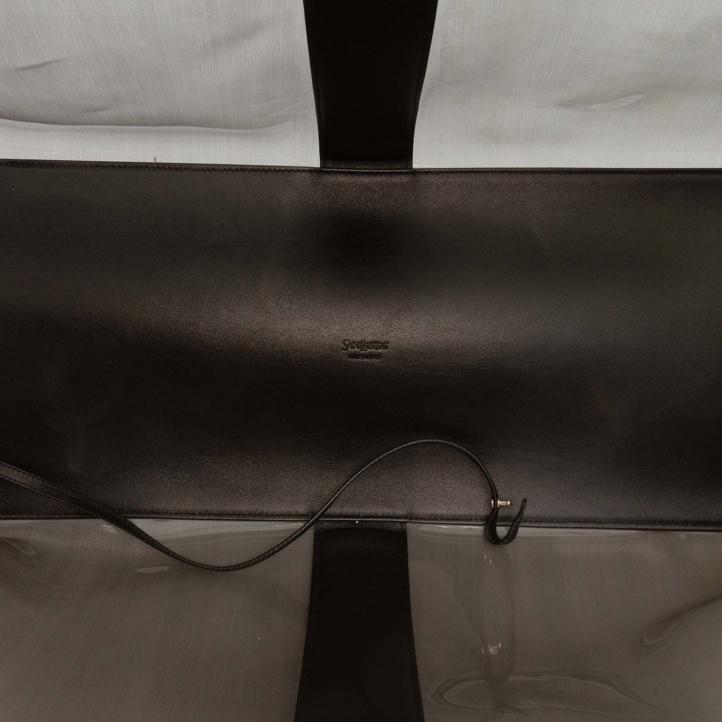 Saint Laurent Maxi PVC Transparent Y Tote