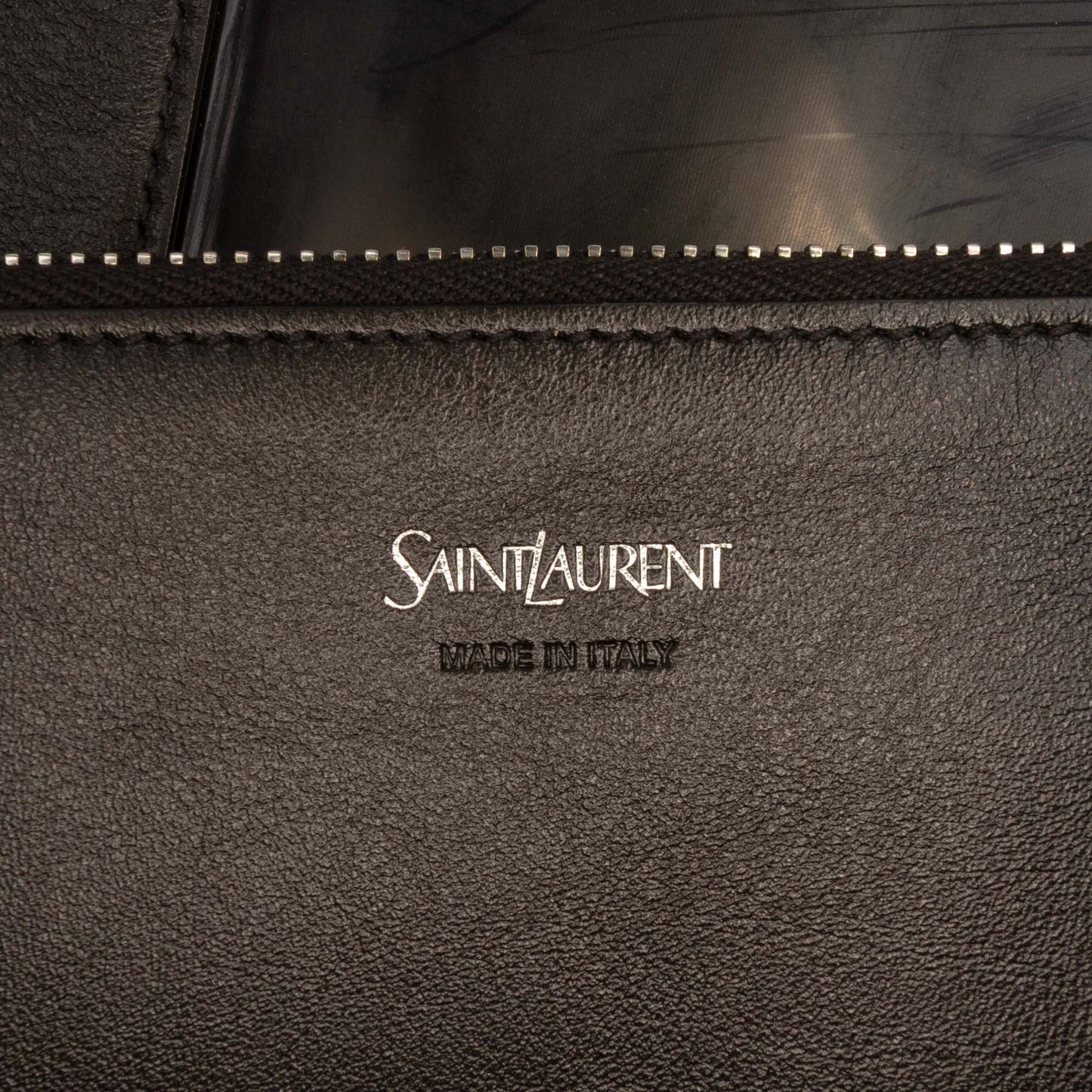 Saint Laurent Maxi PVC Transparent Y Tote