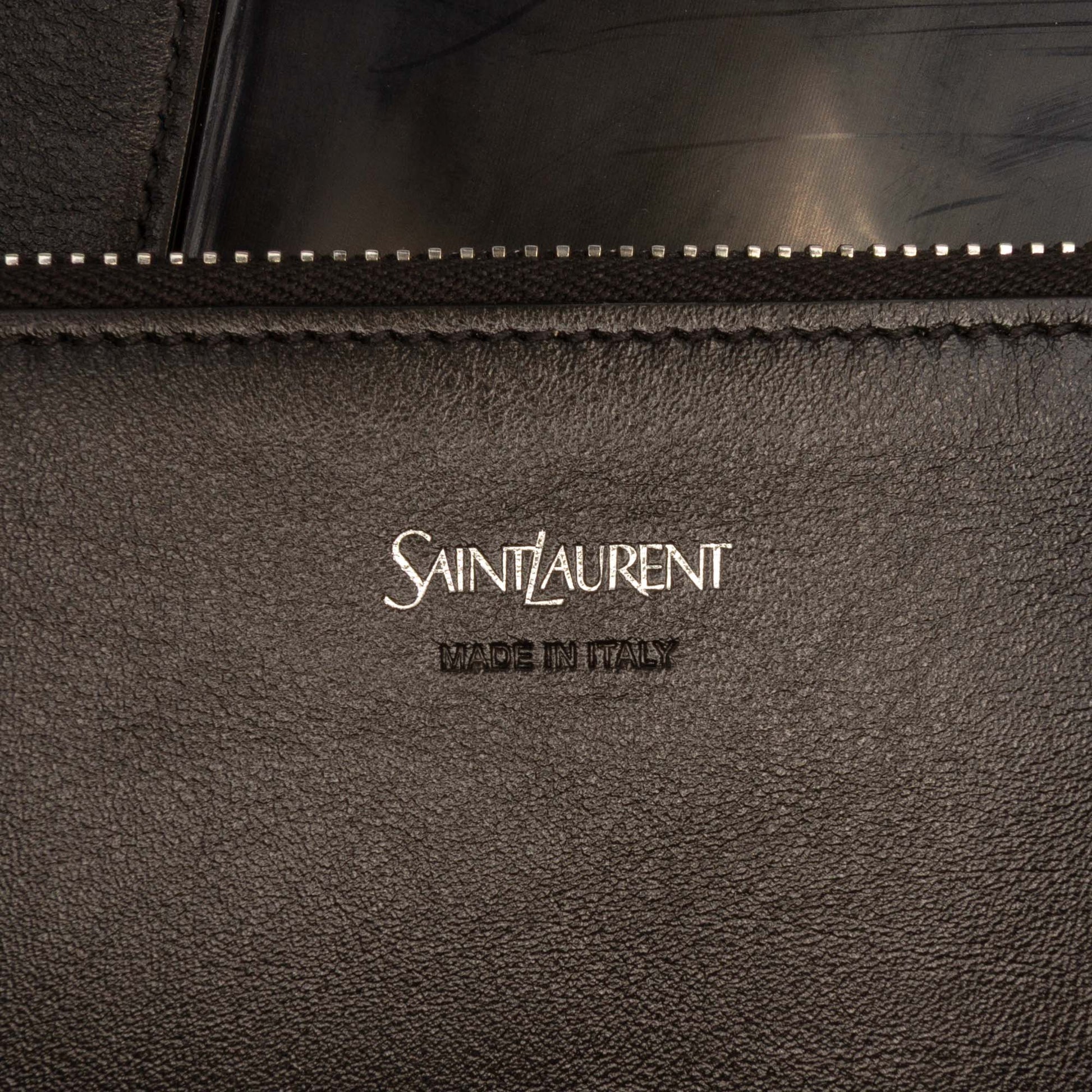 Saint Laurent Maxi PVC Transparent Y Tote