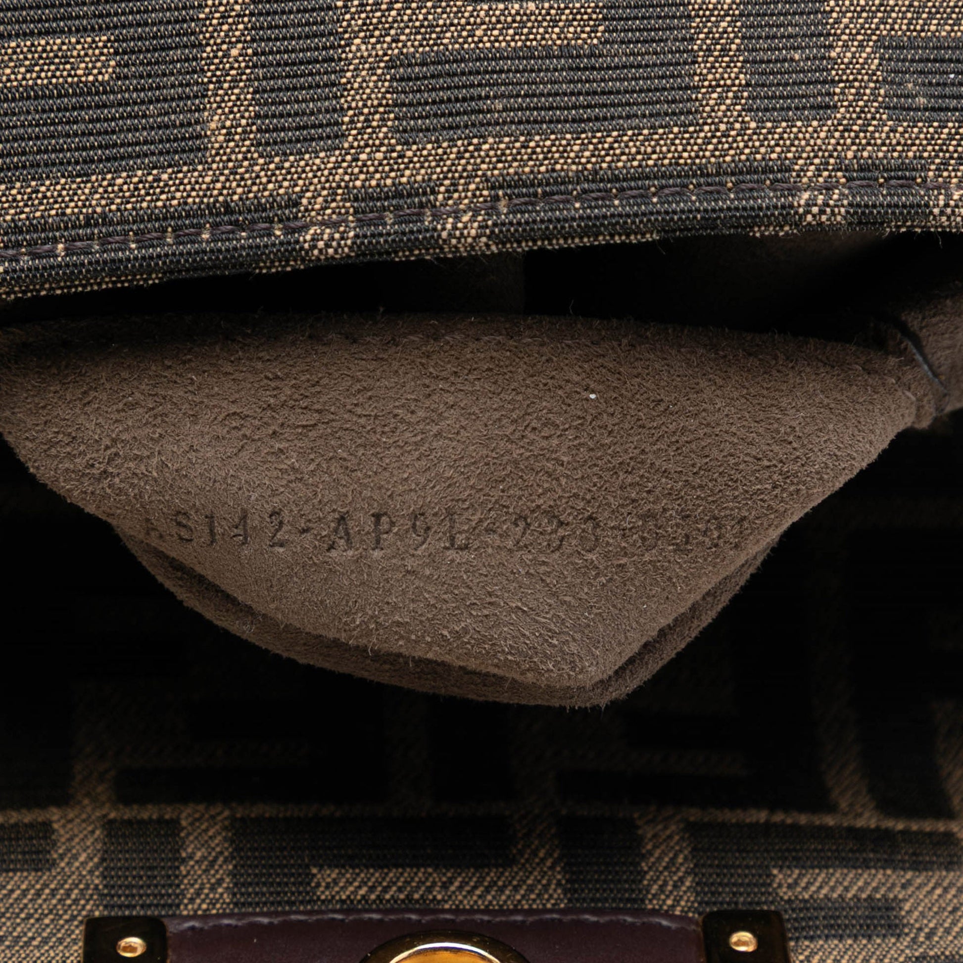 Fendi Zucca Canvas FF 1974 Phone Baguette