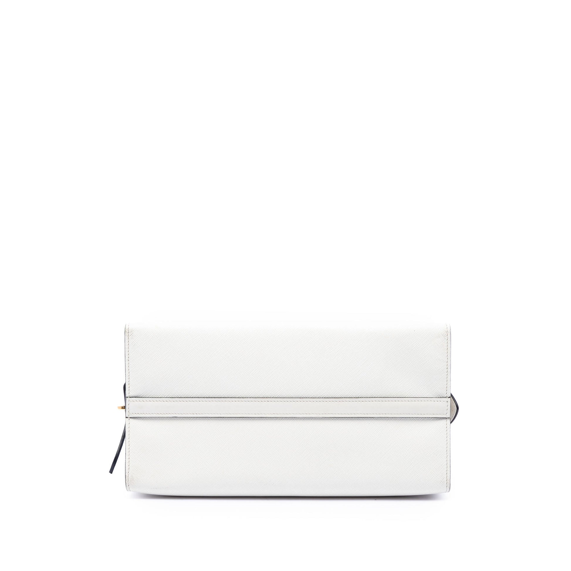 Prada Bicolor Saffiano and City Calf Esplanade Satchel