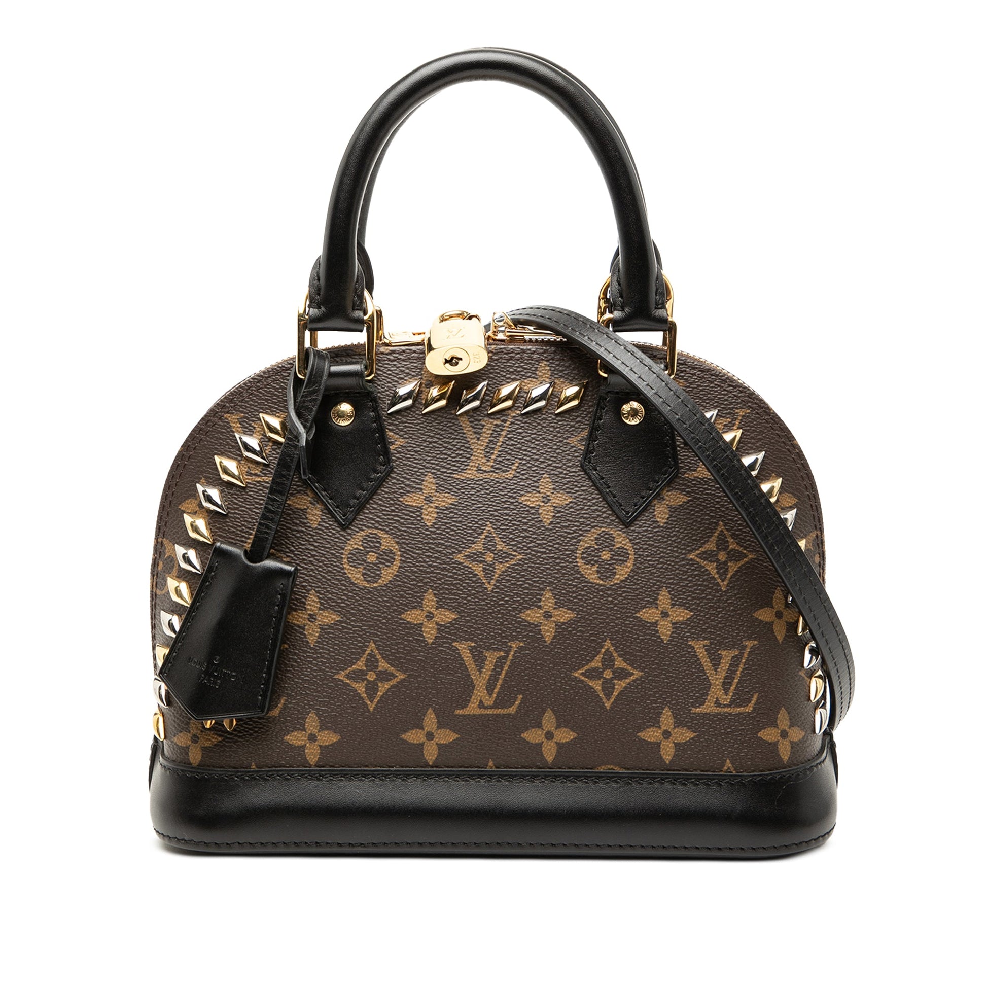 Monogram Macassar Studded Alma BB
