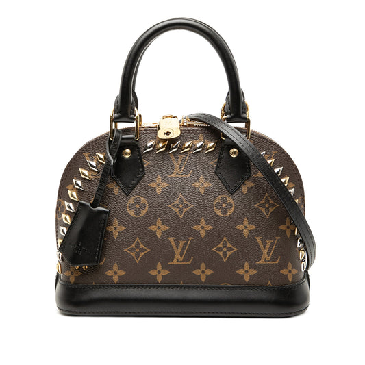Monogram Macassar Studded Alma BB
